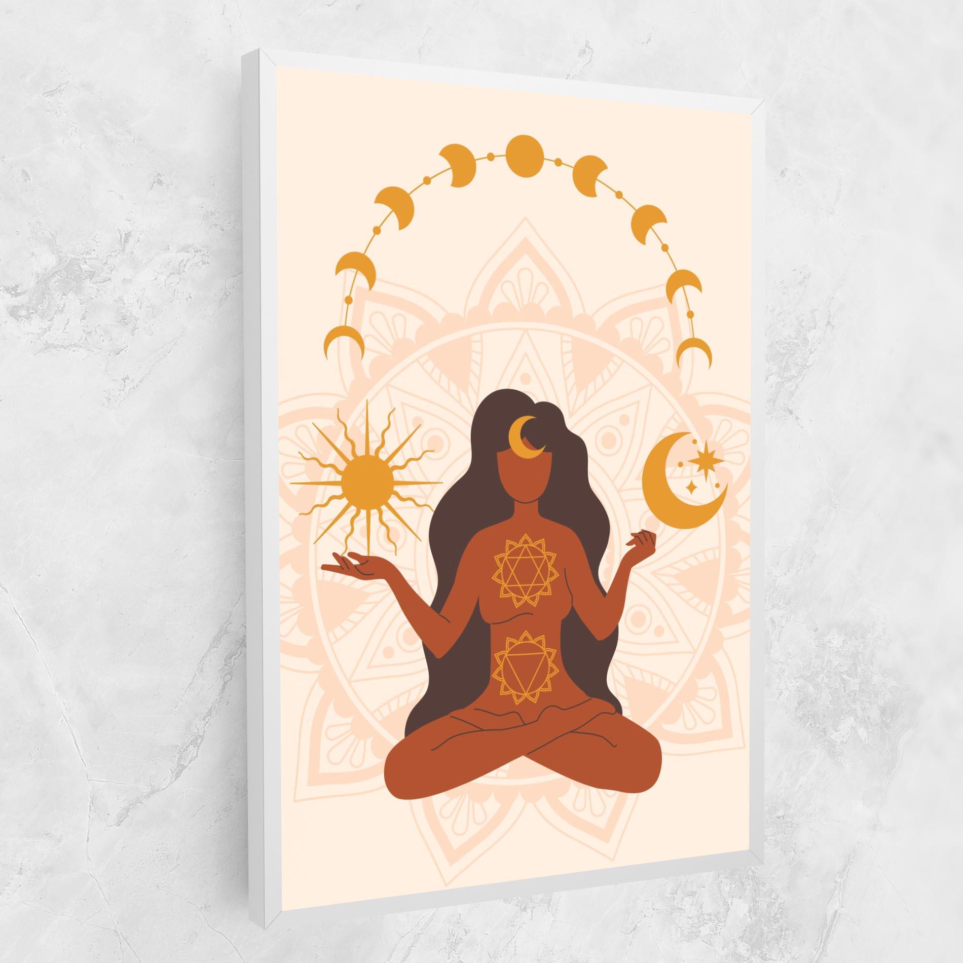 Tablou Canvas Moon Sun Meditation mockup 1
