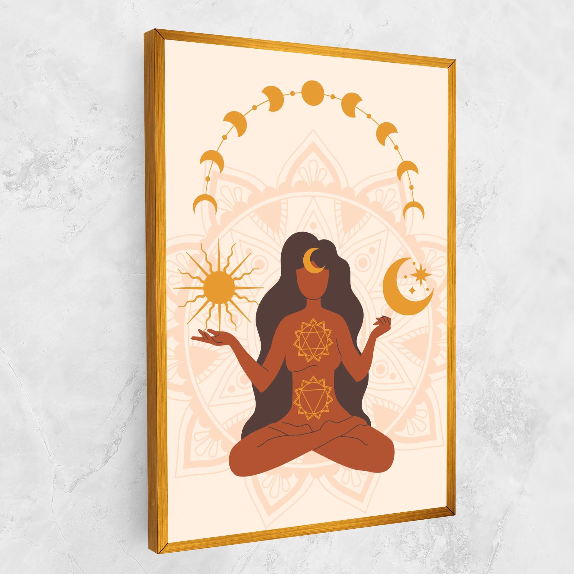 Tablou Canvas Moon Sun Meditation mockup 1