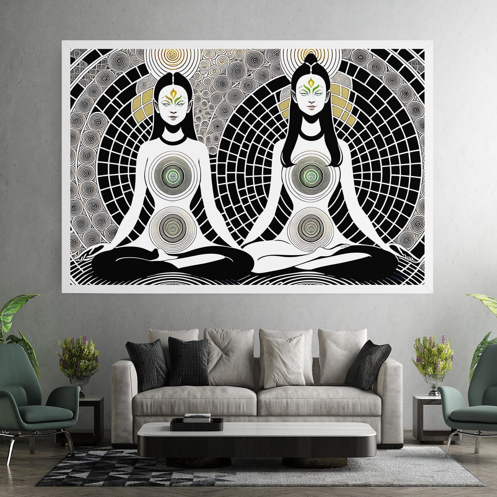 Tablou Canvas Clolorful Meditation mockup 7