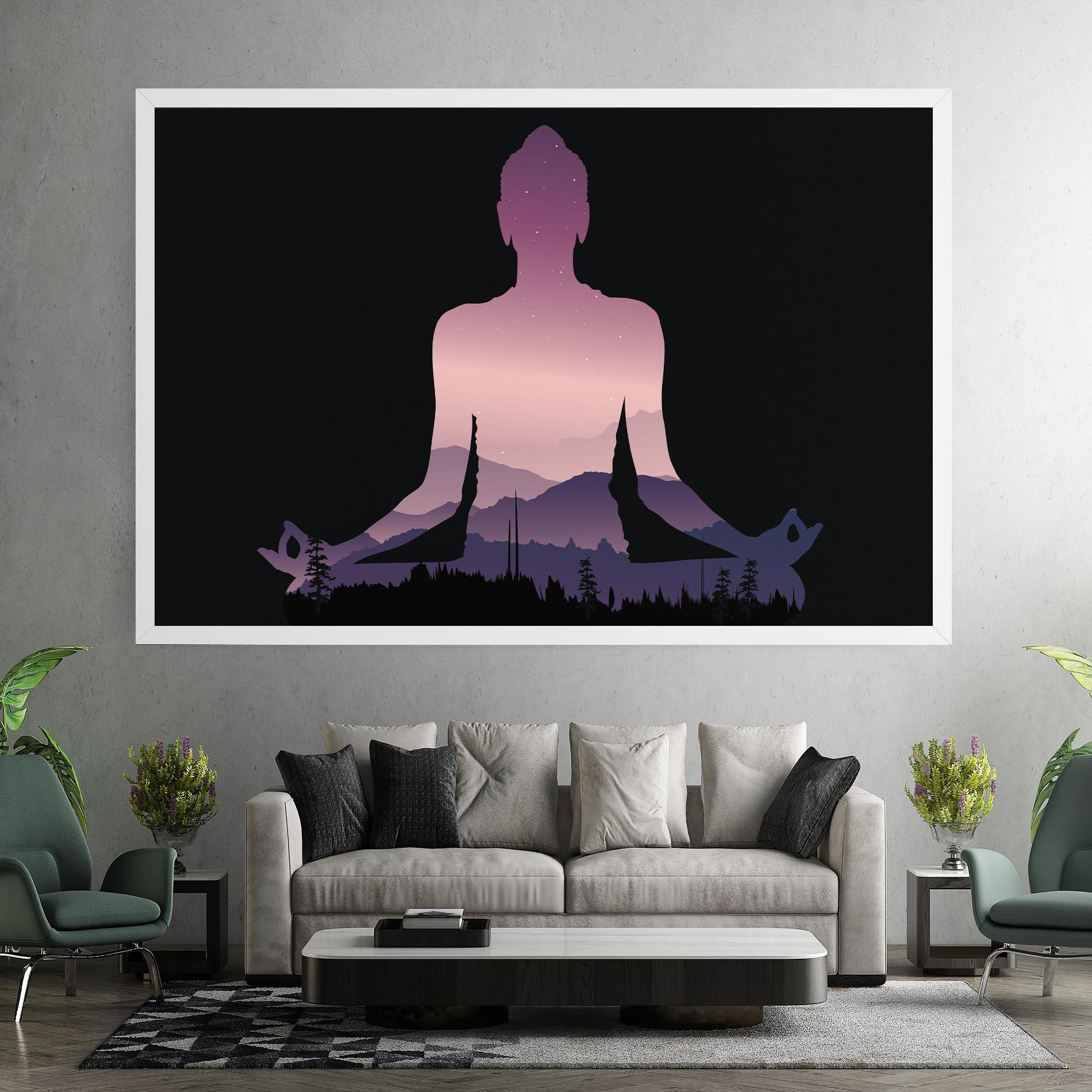 Tablou Canvas Forest Star Yoga mockup 7