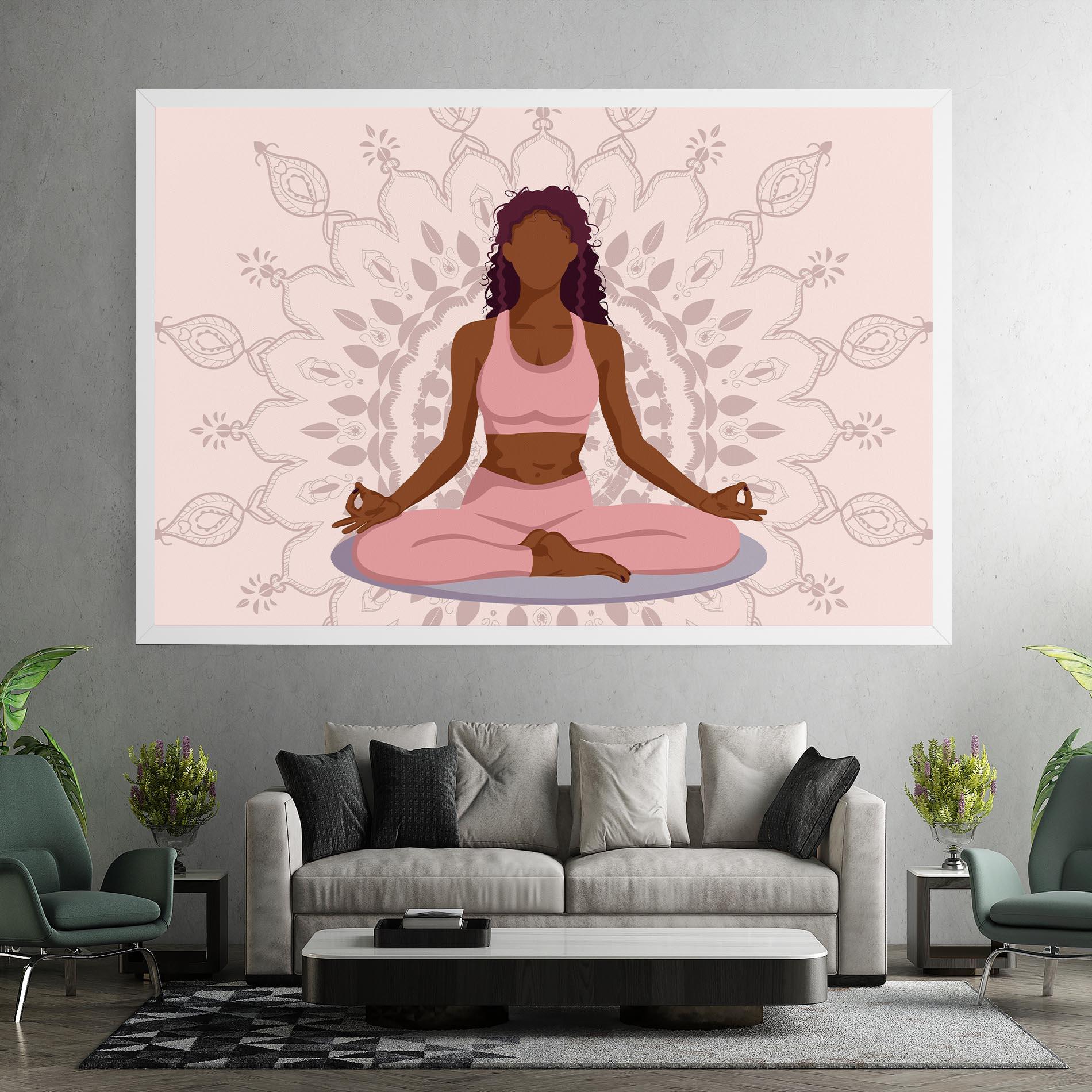 Tablou Canvas Lotus Position mockup 7