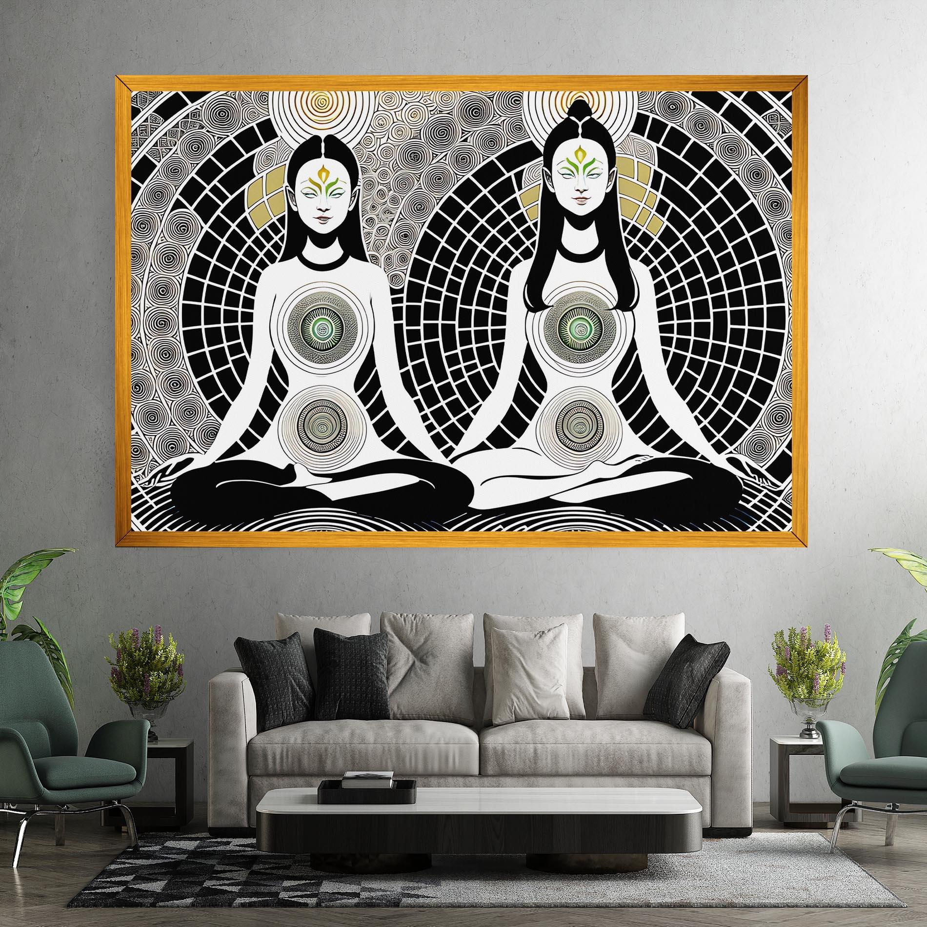 Tablou Canvas Clolorful Meditation mockup 7