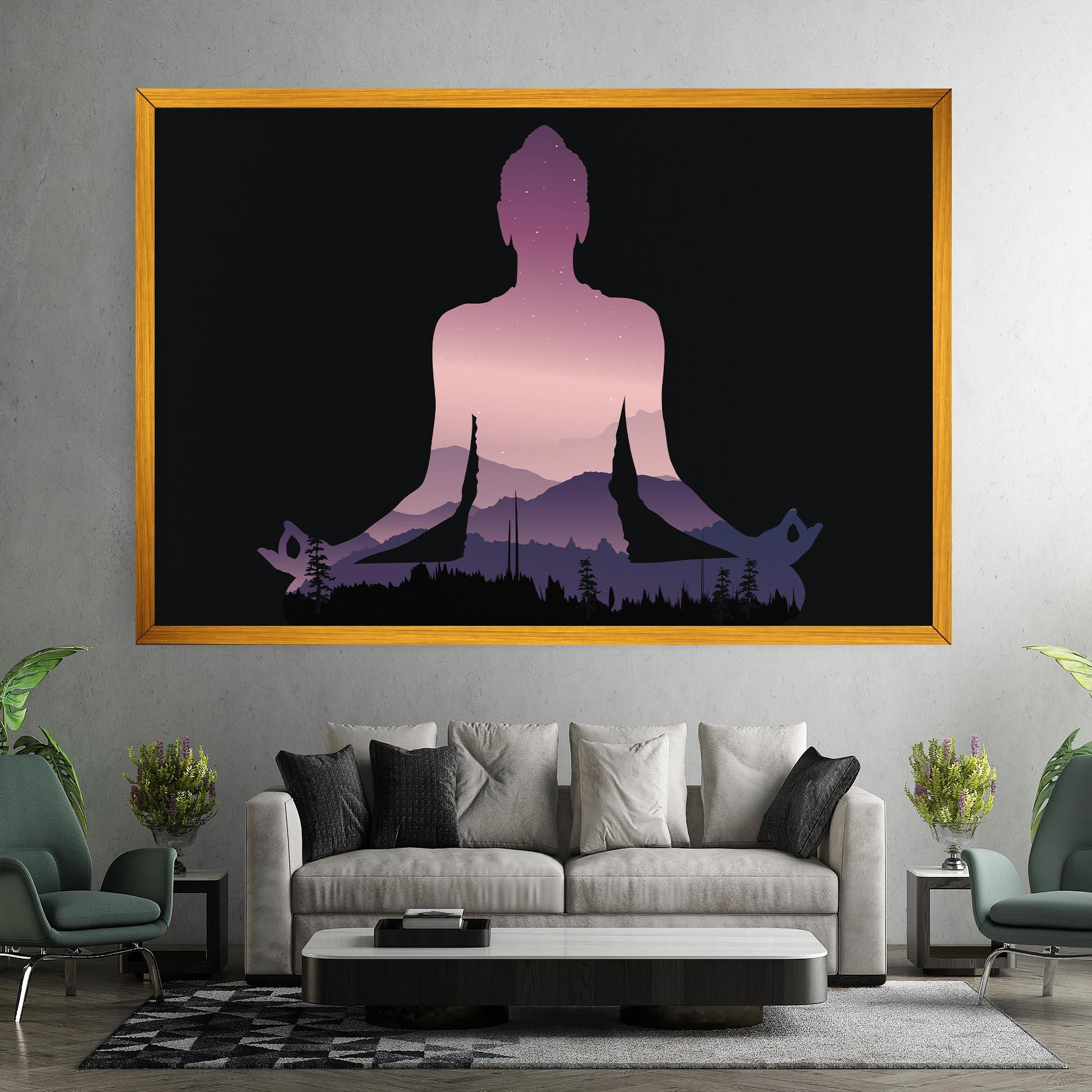 Tablou Canvas Forest Star Yoga mockup 7