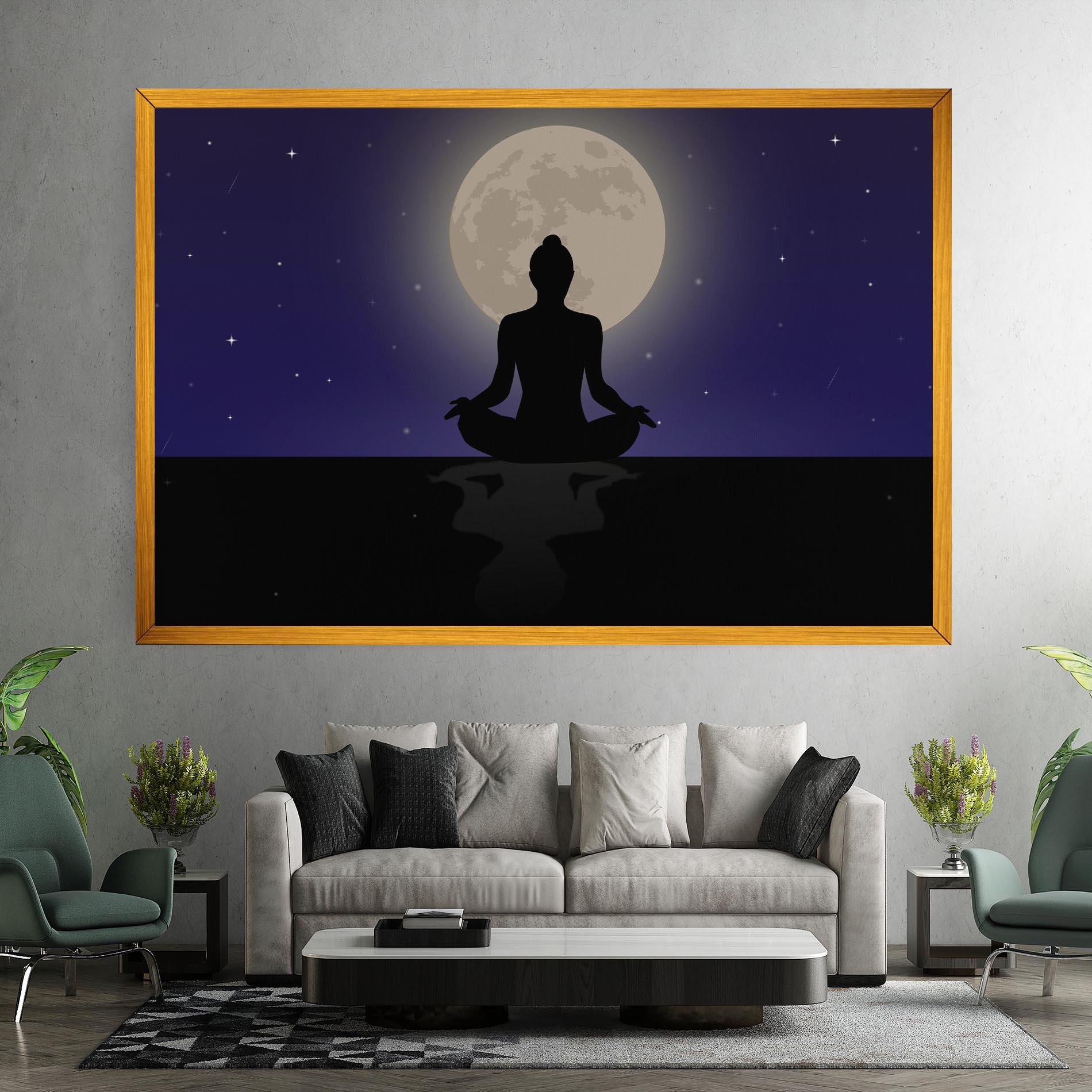 Tablou Canvas Full Moon Yoga mockup 7