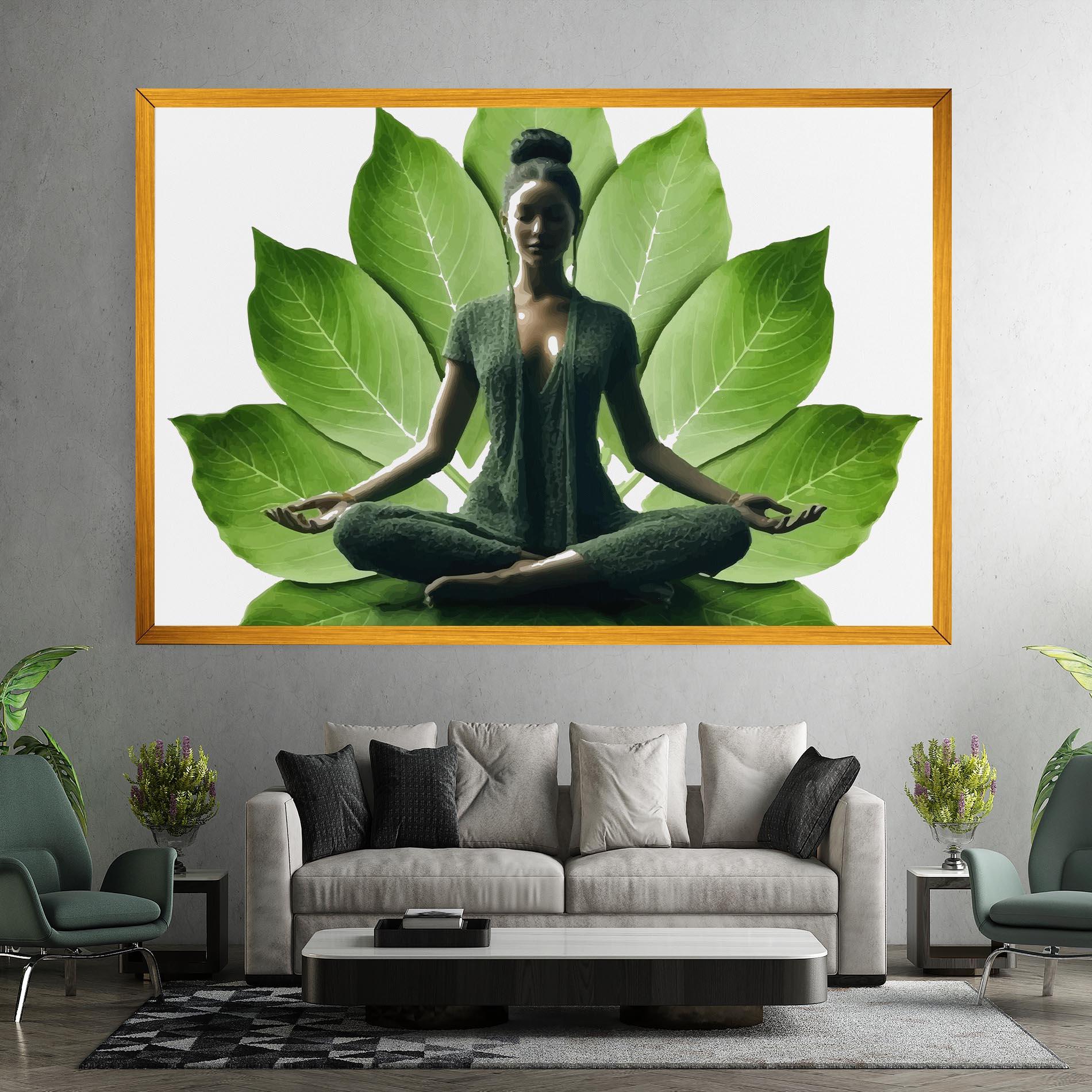 Tablou Canvas Leaf Yoga mockup 7