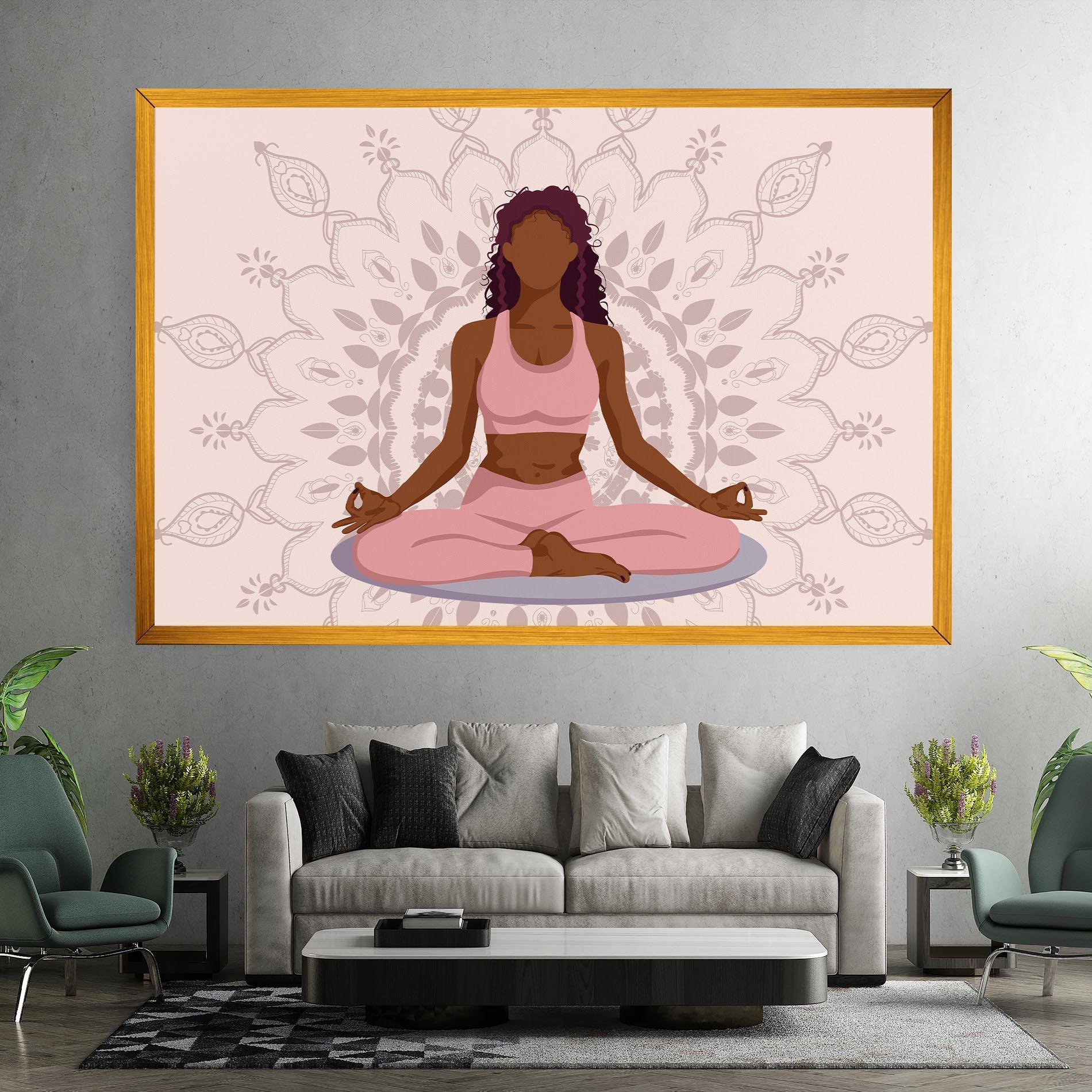 Tablou Canvas Lotus Position mockup 7
