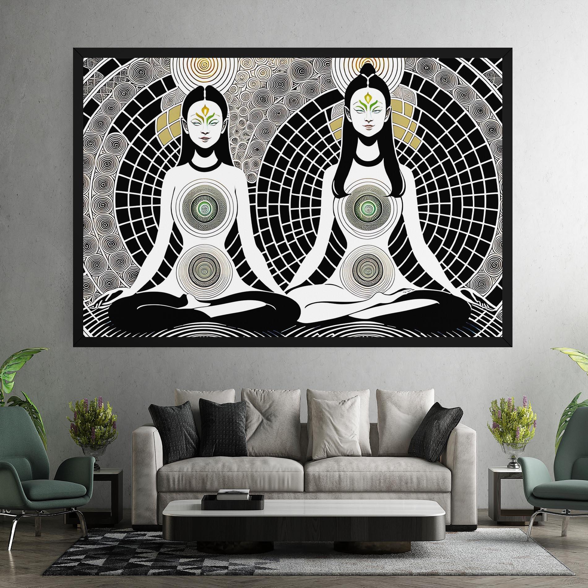 Tablou Canvas Clolorful Meditation mockup 7