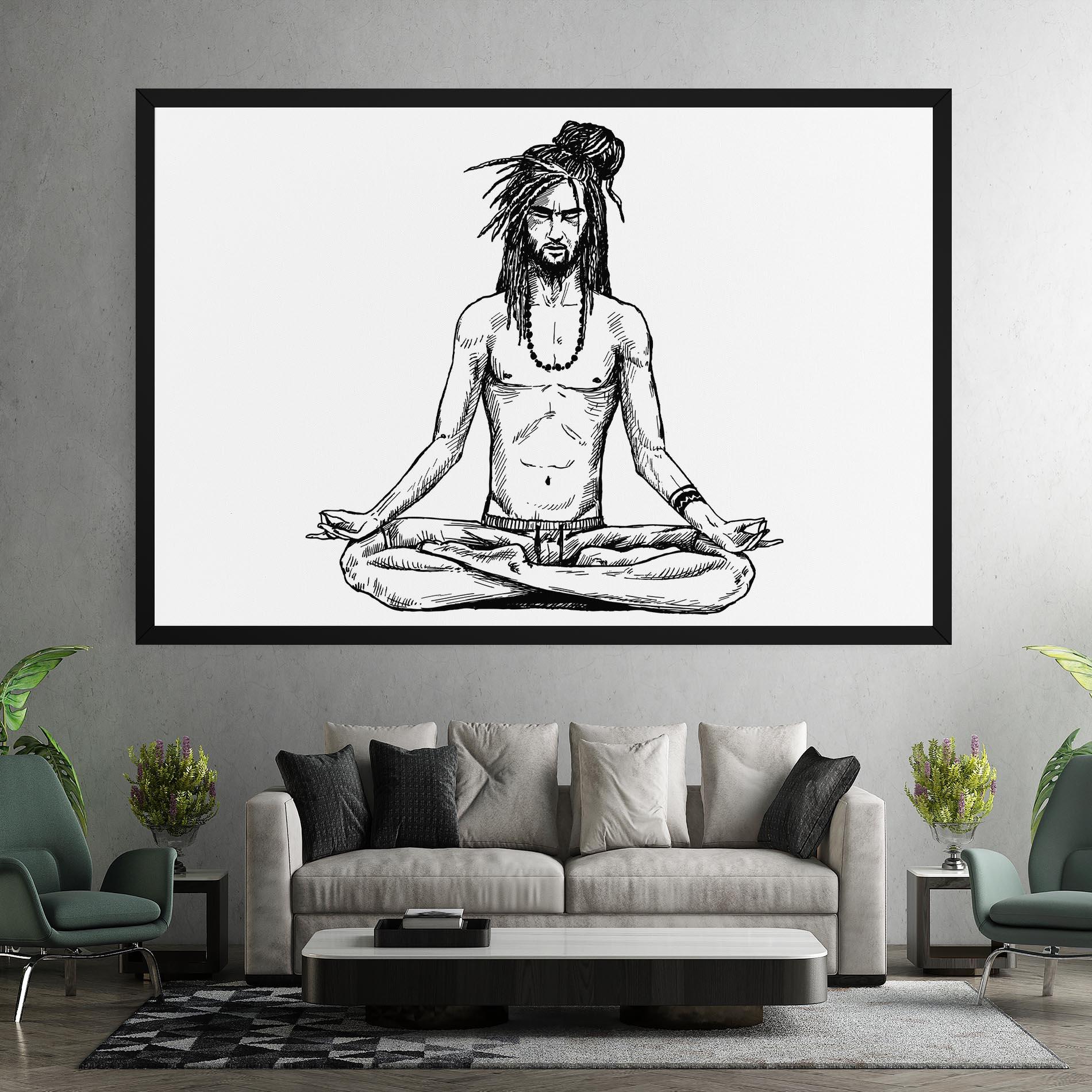 Tablou Canvas Focused Meditation mockup 7