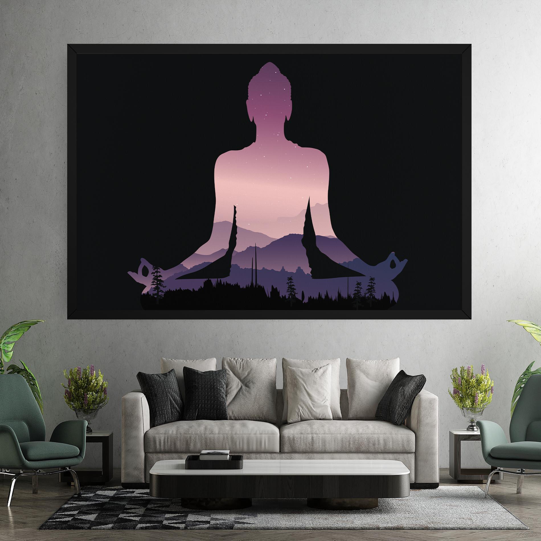 Tablou Canvas Forest Star Yoga mockup 7