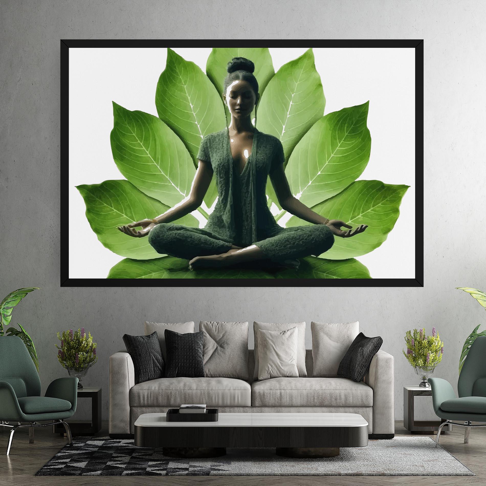 Tablou Canvas Leaf Yoga mockup 7