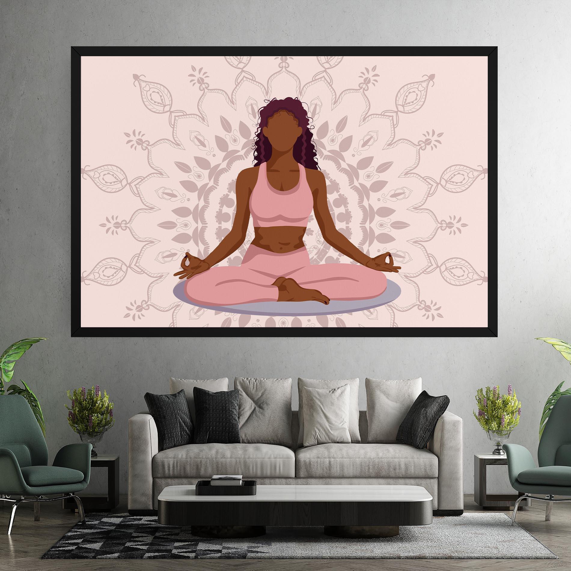 Tablou Canvas Lotus Position mockup 7
