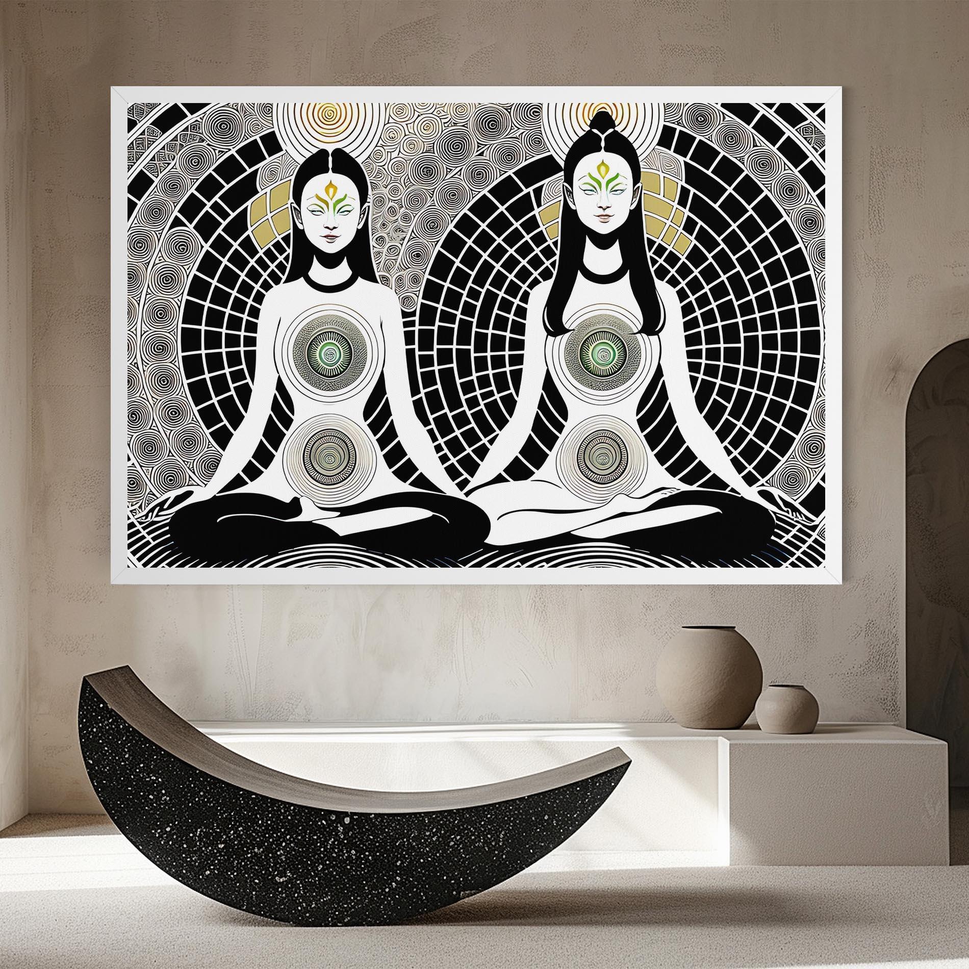 Tablou Canvas Clolorful Meditation mockup 8