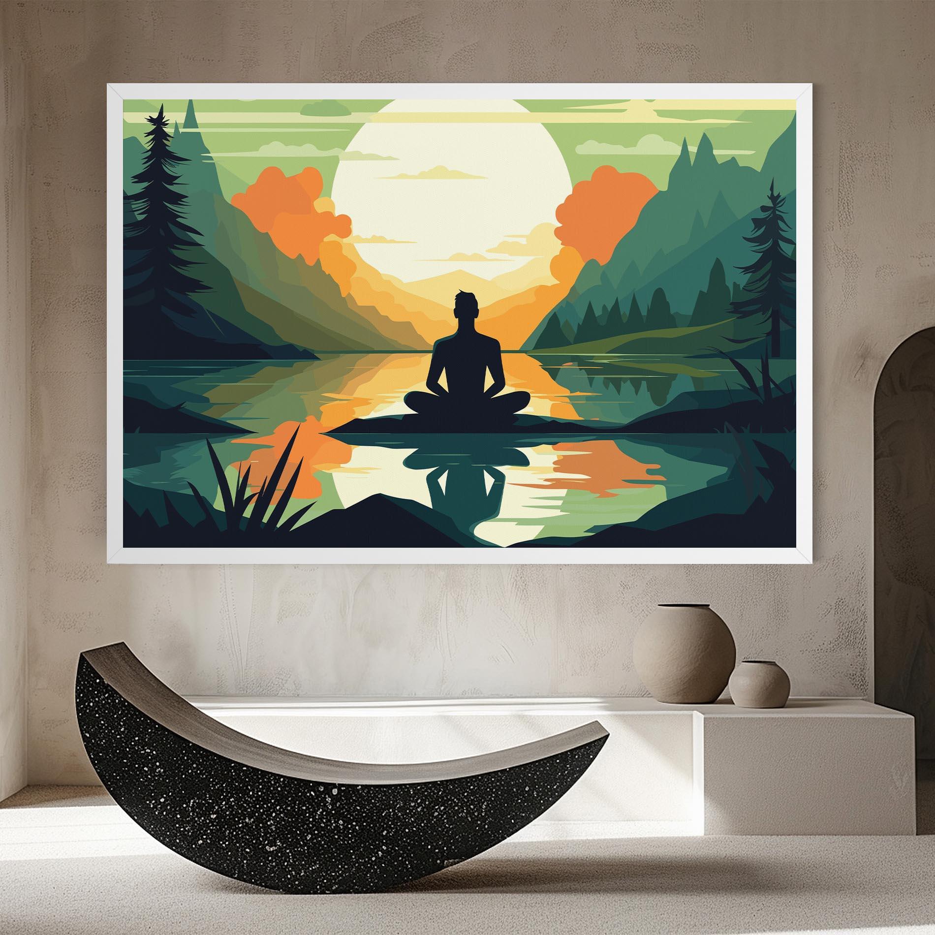 Tablou Canvas Forest Yoga mockup 8