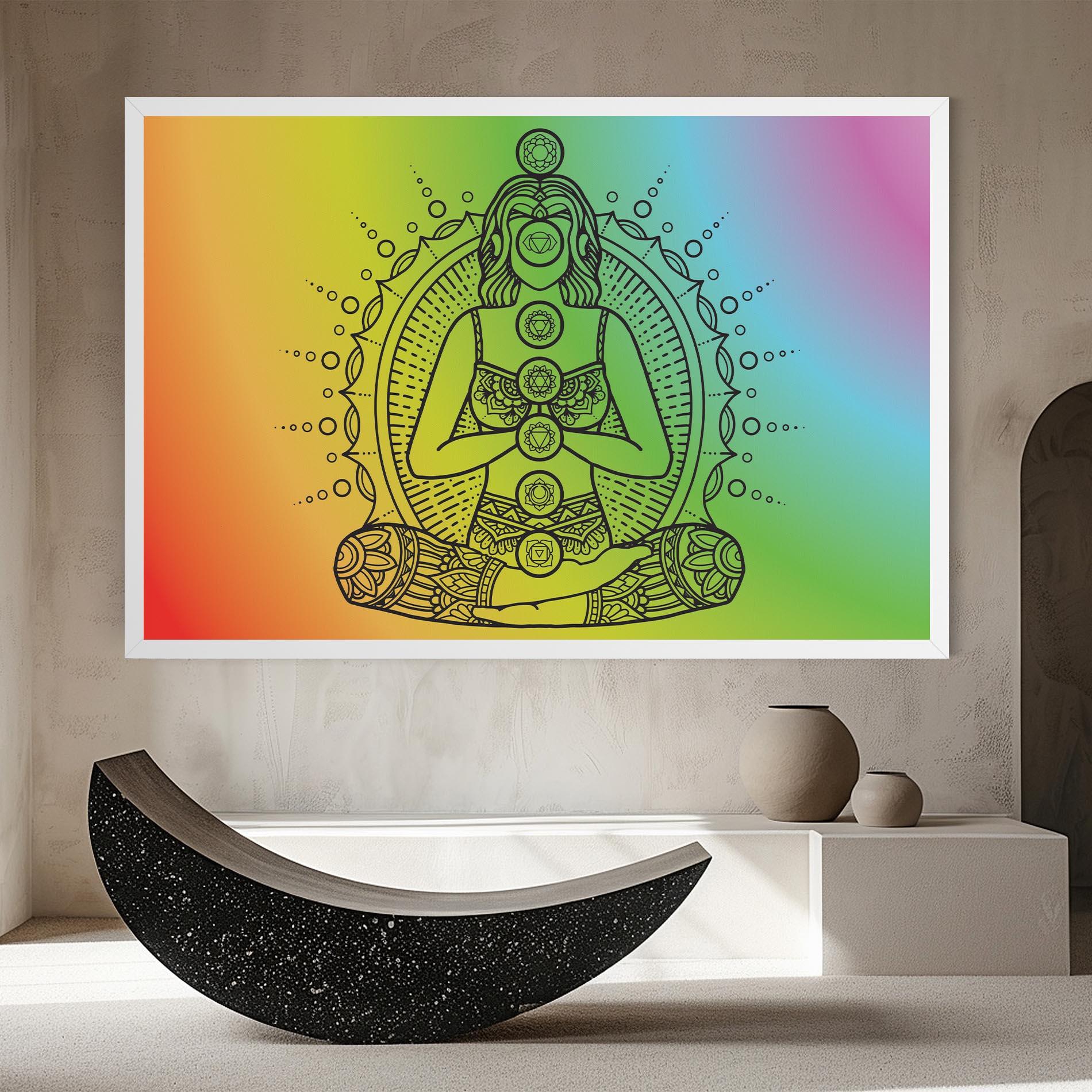 Tablou Canvas Girl Meditation mockup 8