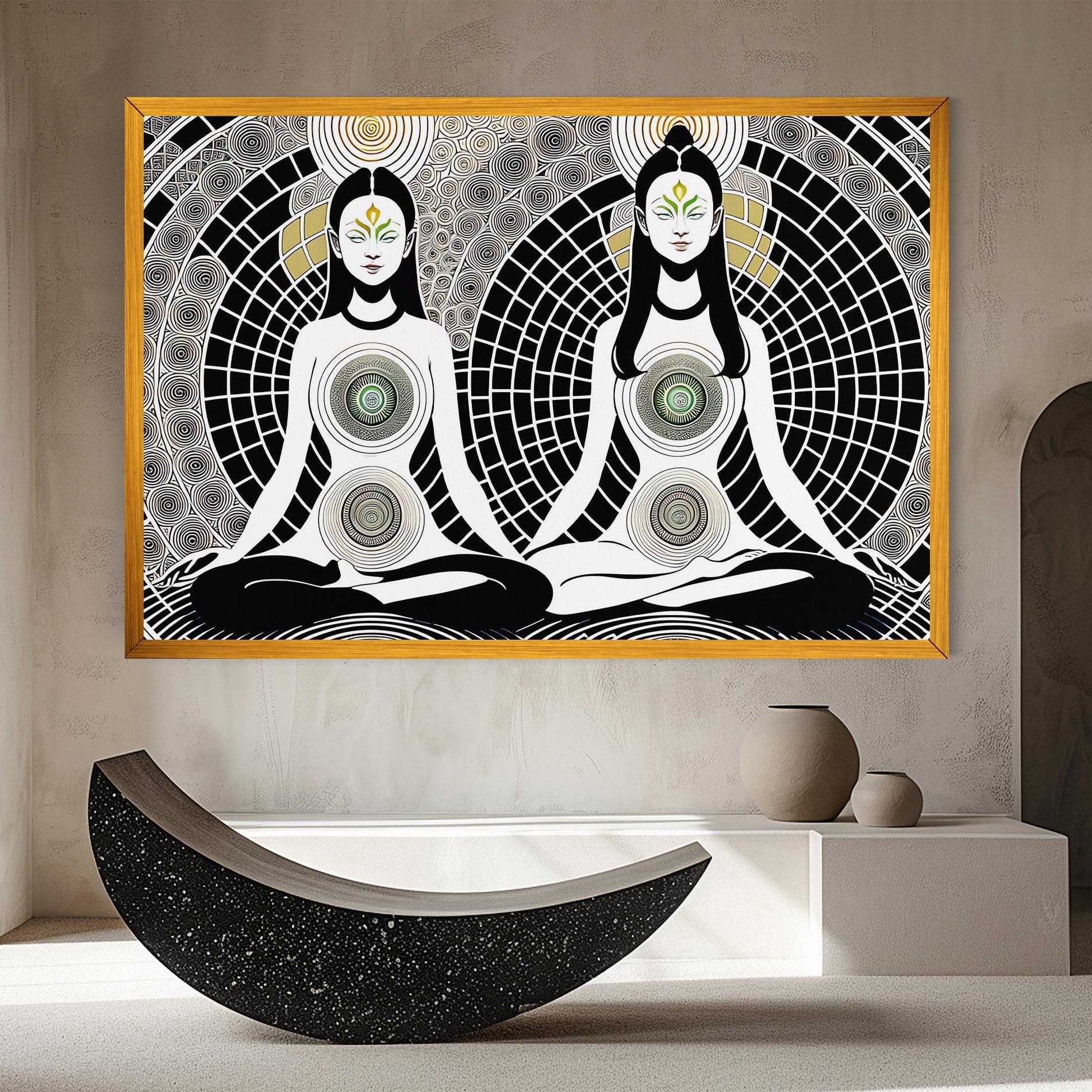 Tablou Canvas Clolorful Meditation mockup 8