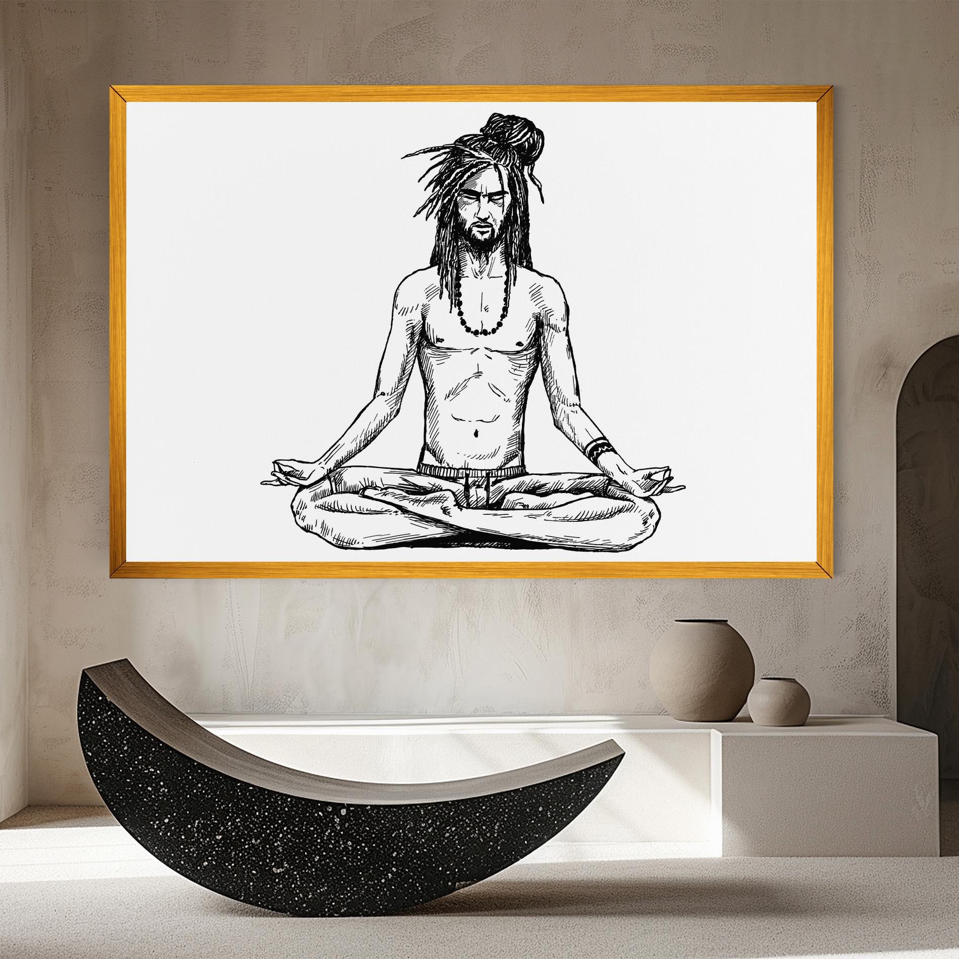 Tablou Canvas Focused Meditation mockup 8