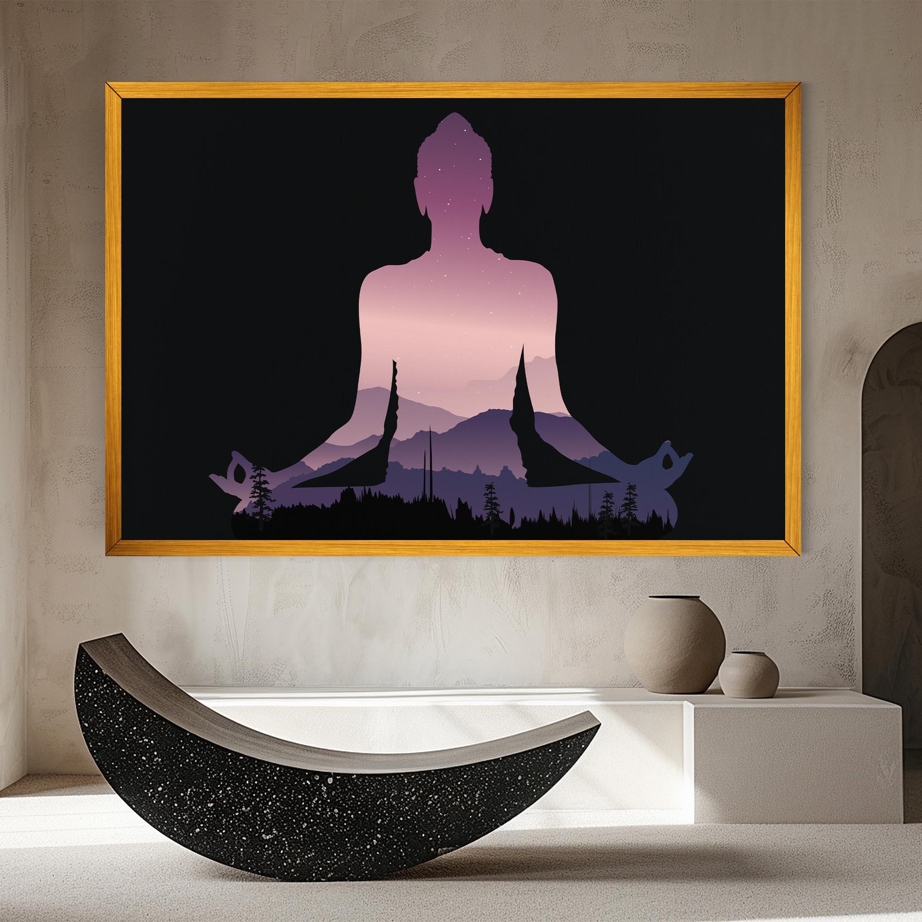 Tablou Canvas Forest Star Yoga mockup 8