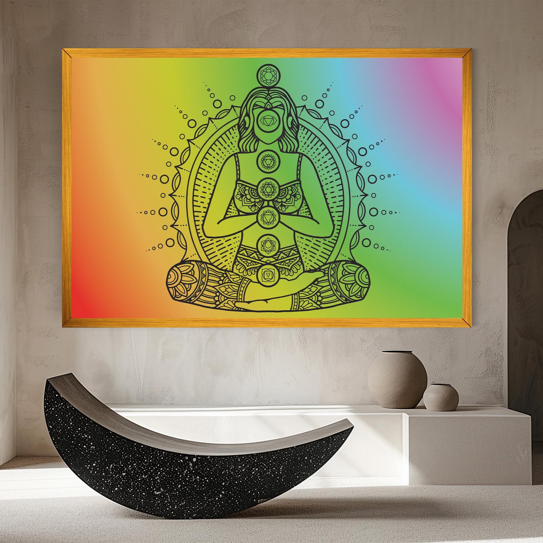 Tablou Canvas Girl Meditation mockup 8