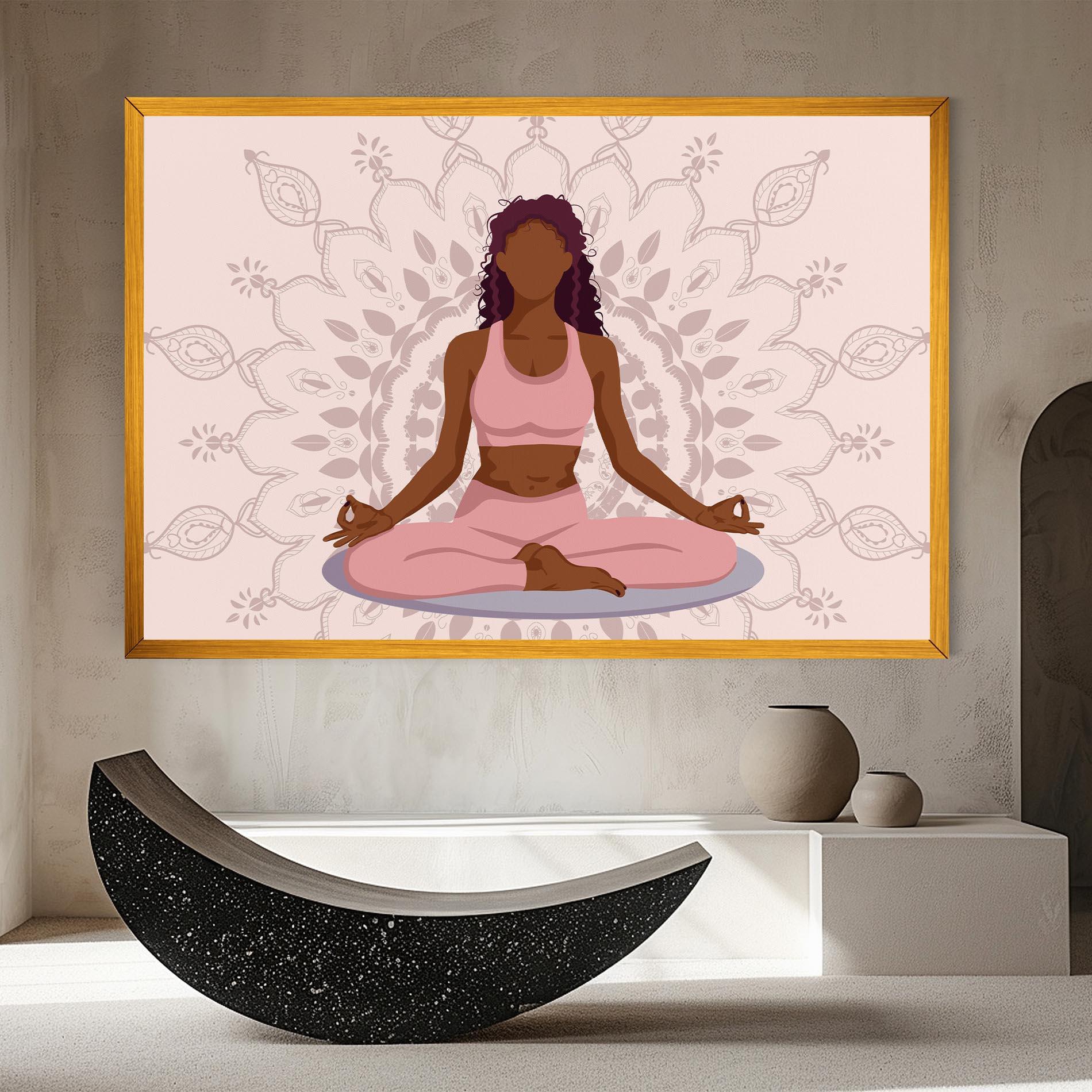 Tablou Canvas Lotus Position mockup 8