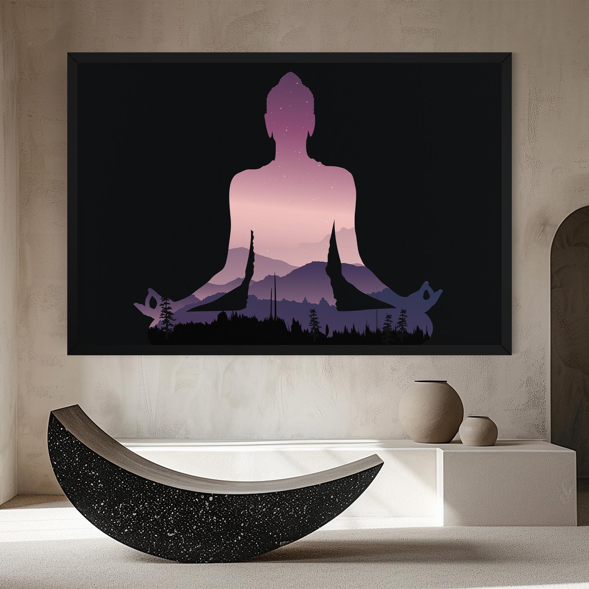 Tablou Canvas Forest Star Yoga mockup 8