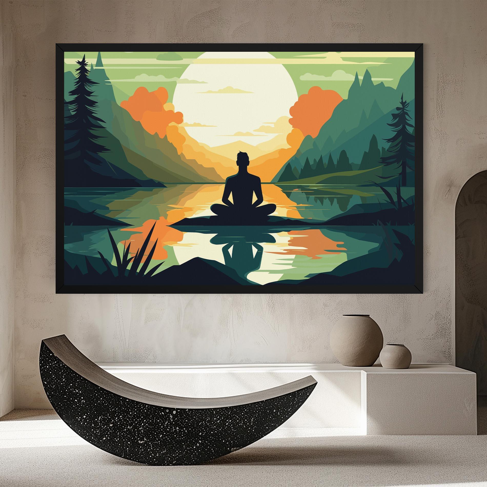 Tablou Canvas Forest Yoga mockup 8