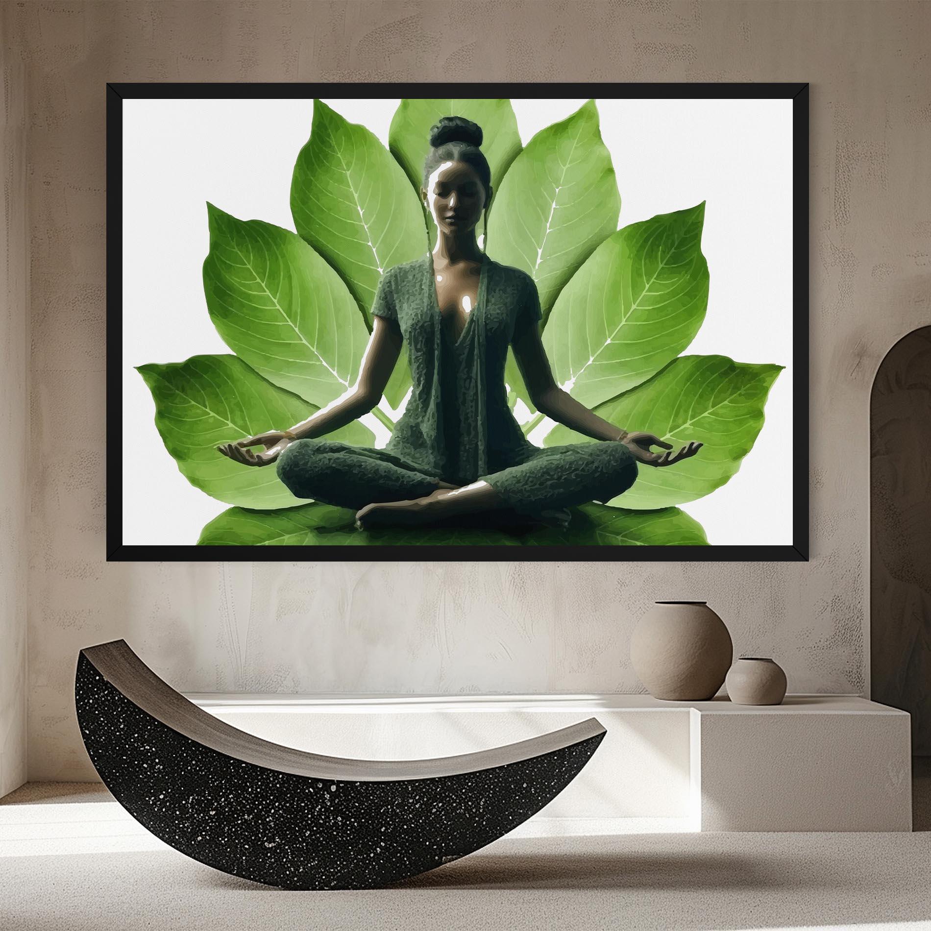 Tablou Canvas Leaf Yoga mockup 8