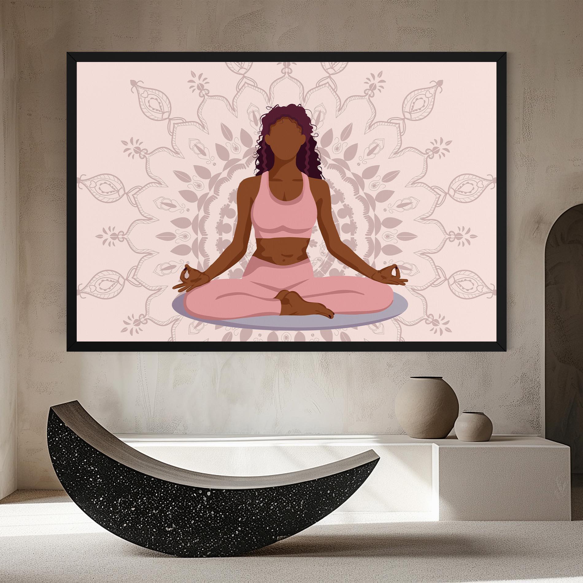 Tablou Canvas Lotus Position mockup 8