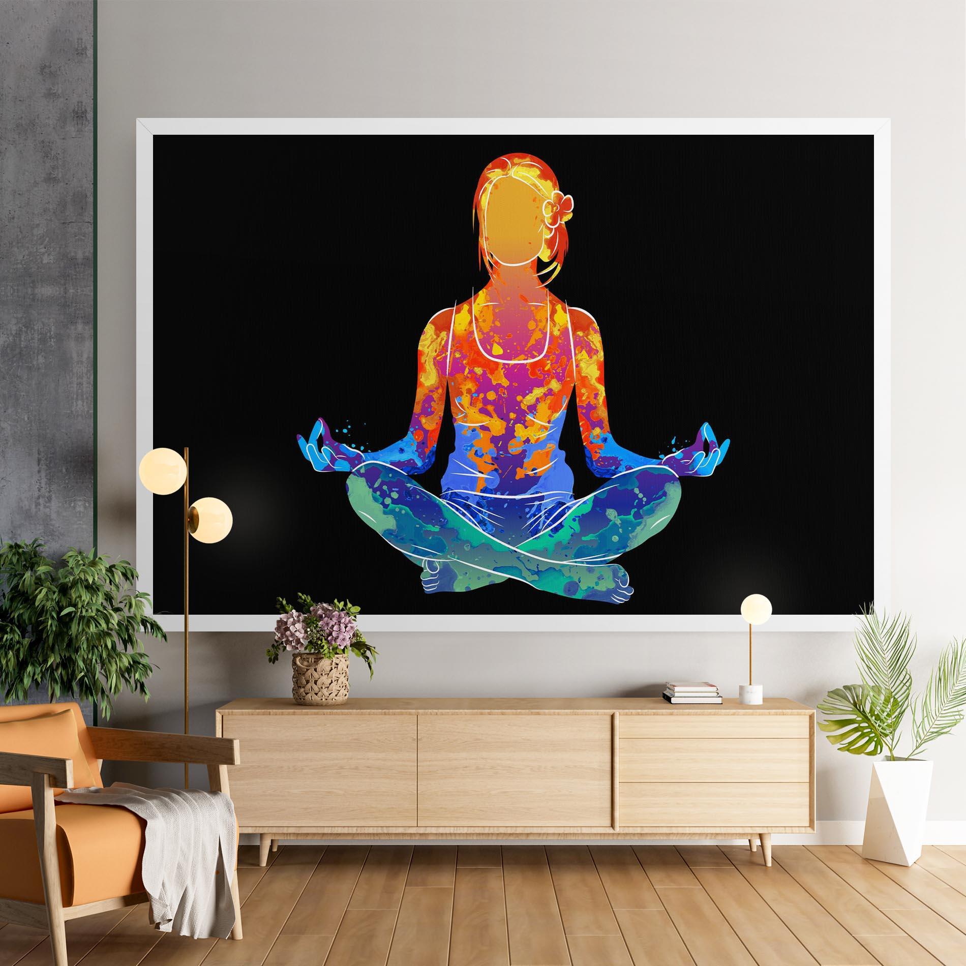 Tablou Canvas Colorful Meditation mockup 9