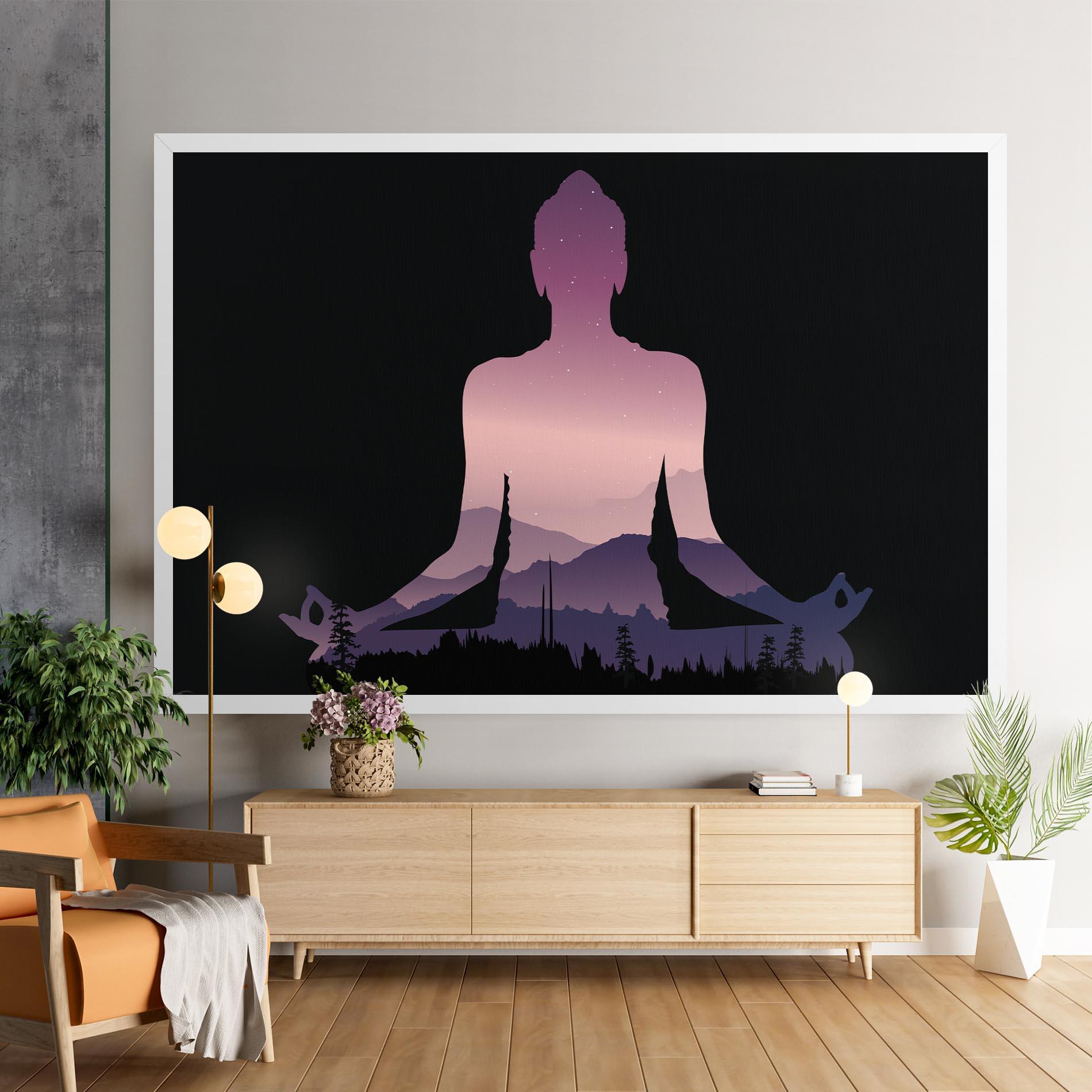 Tablou Canvas Forest Star Yoga mockup 9