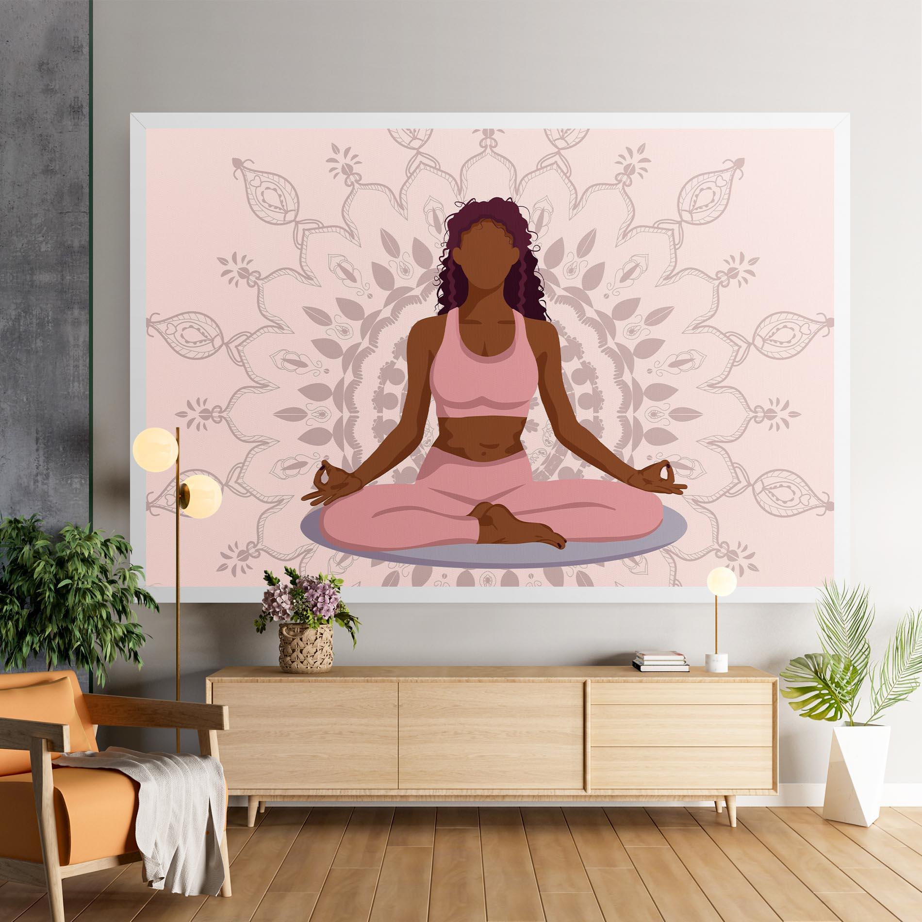 Tablou Canvas Lotus Position mockup 9