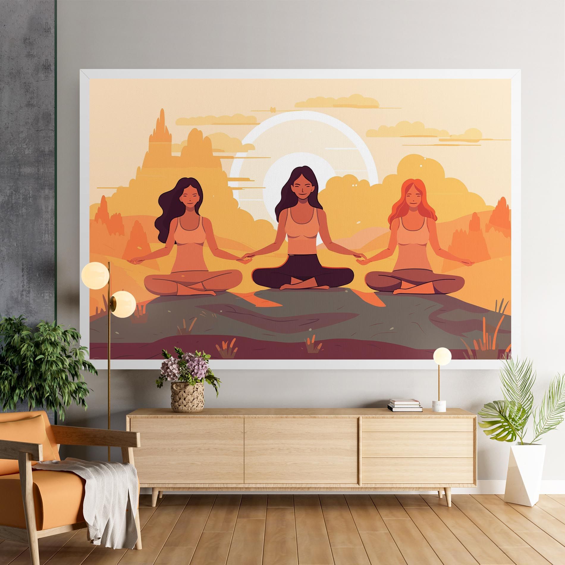 Three Yoga Girls mockup 9
