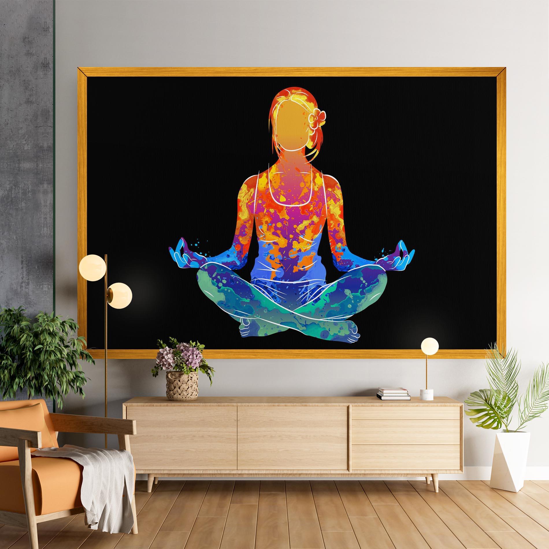 Tablou Canvas Colorful Meditation mockup 9