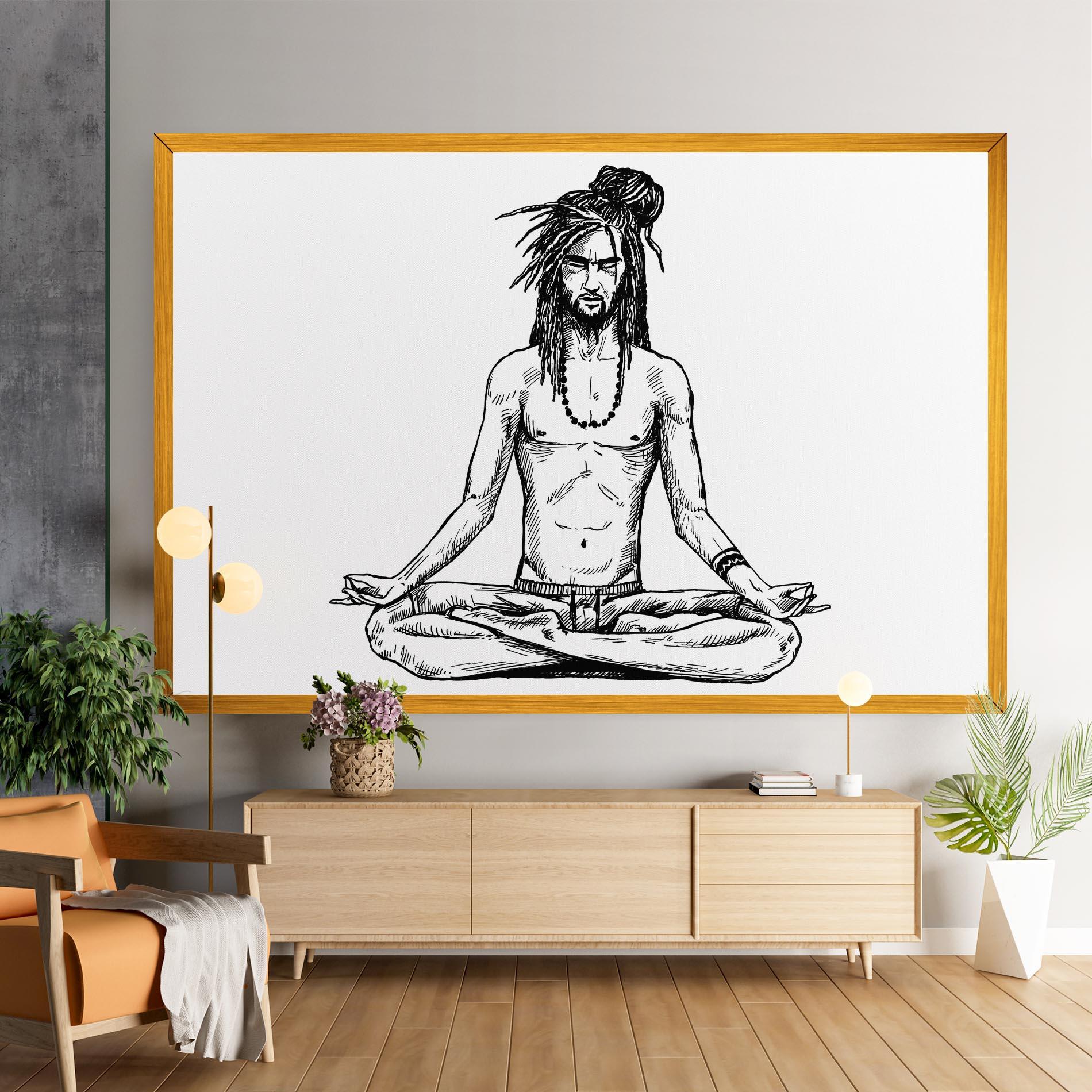 Tablou Canvas Focused Meditation mockup 9
