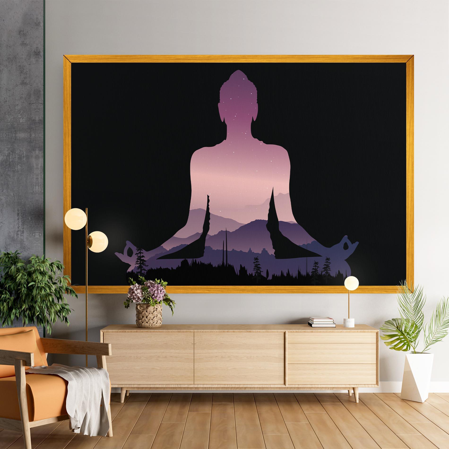 Tablou Canvas Forest Star Yoga mockup 9