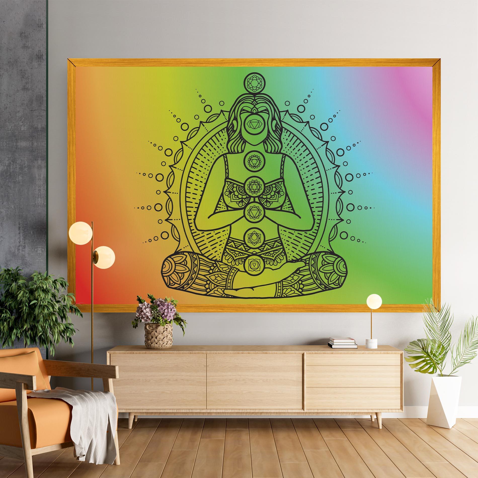 Tablou Canvas Girl Meditation mockup 9