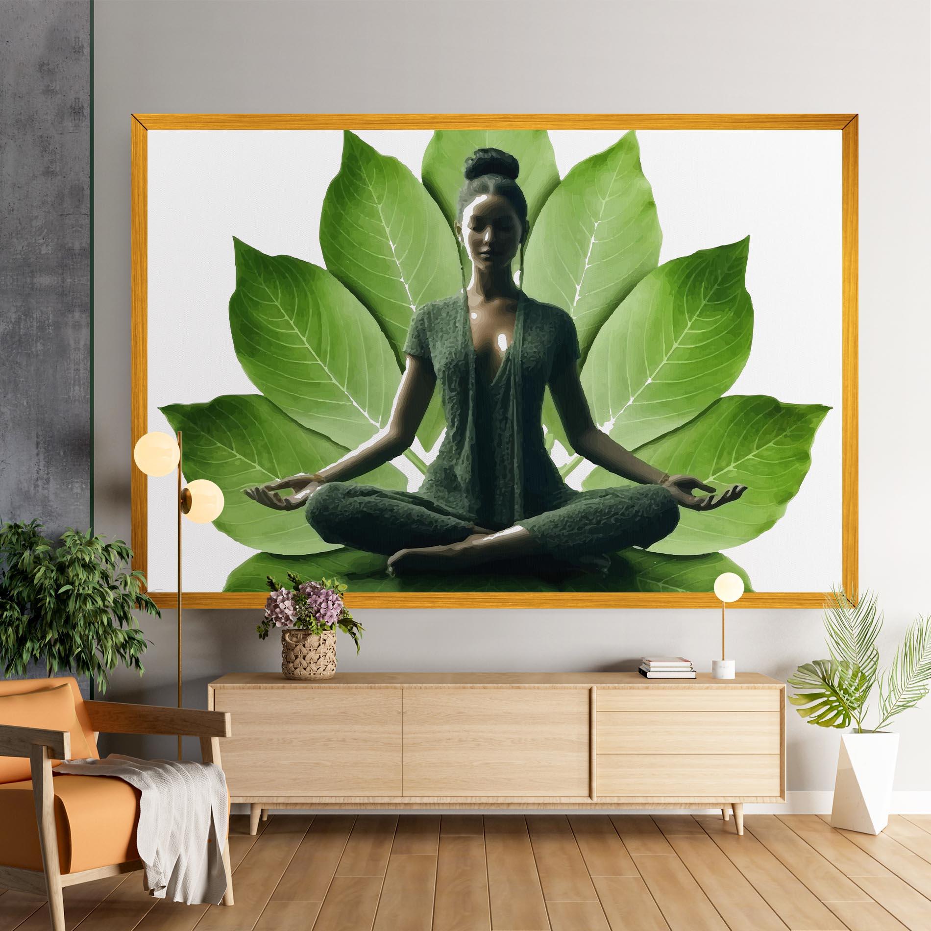 Tablou Canvas Leaf Yoga mockup 9