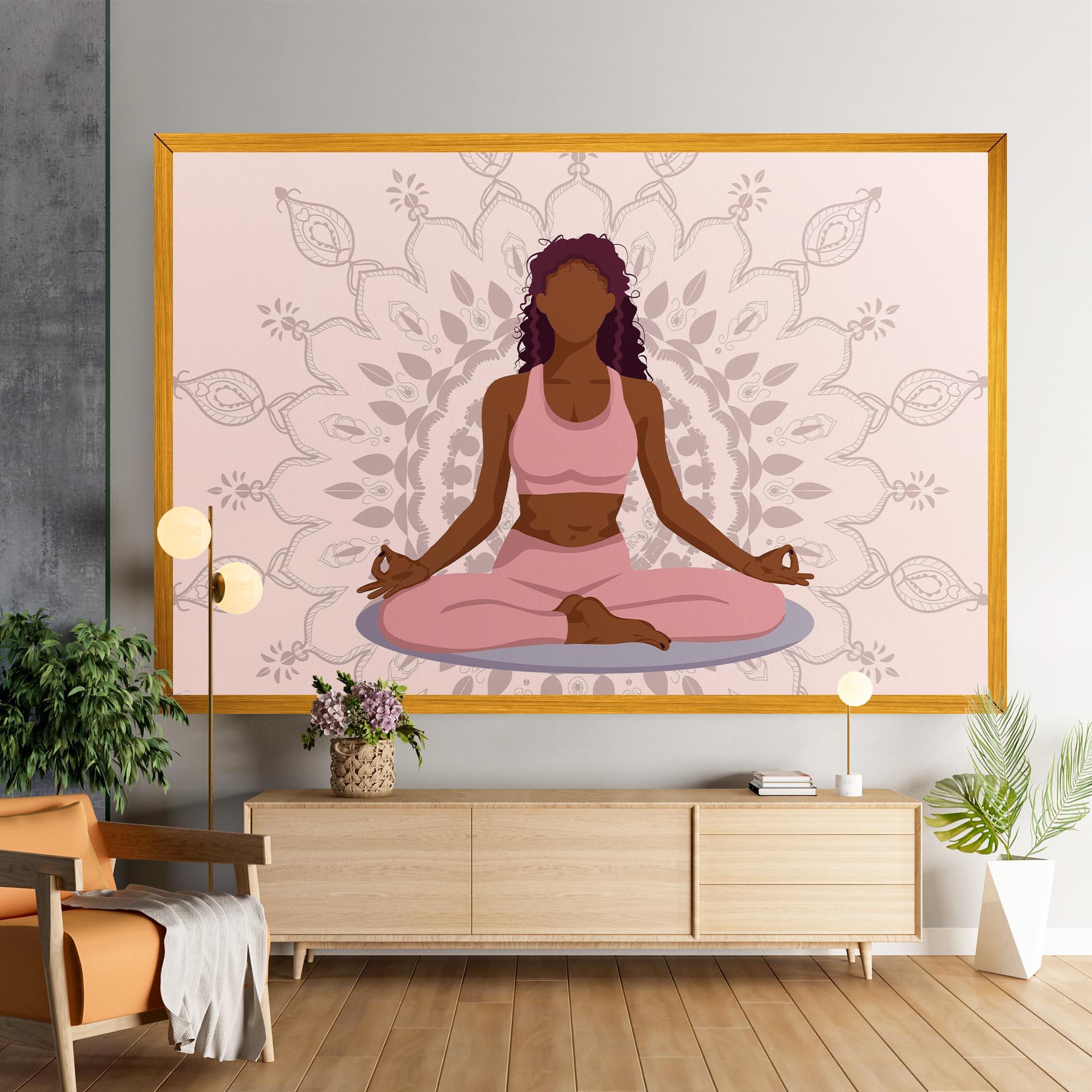 Tablou Canvas Lotus Position mockup 9