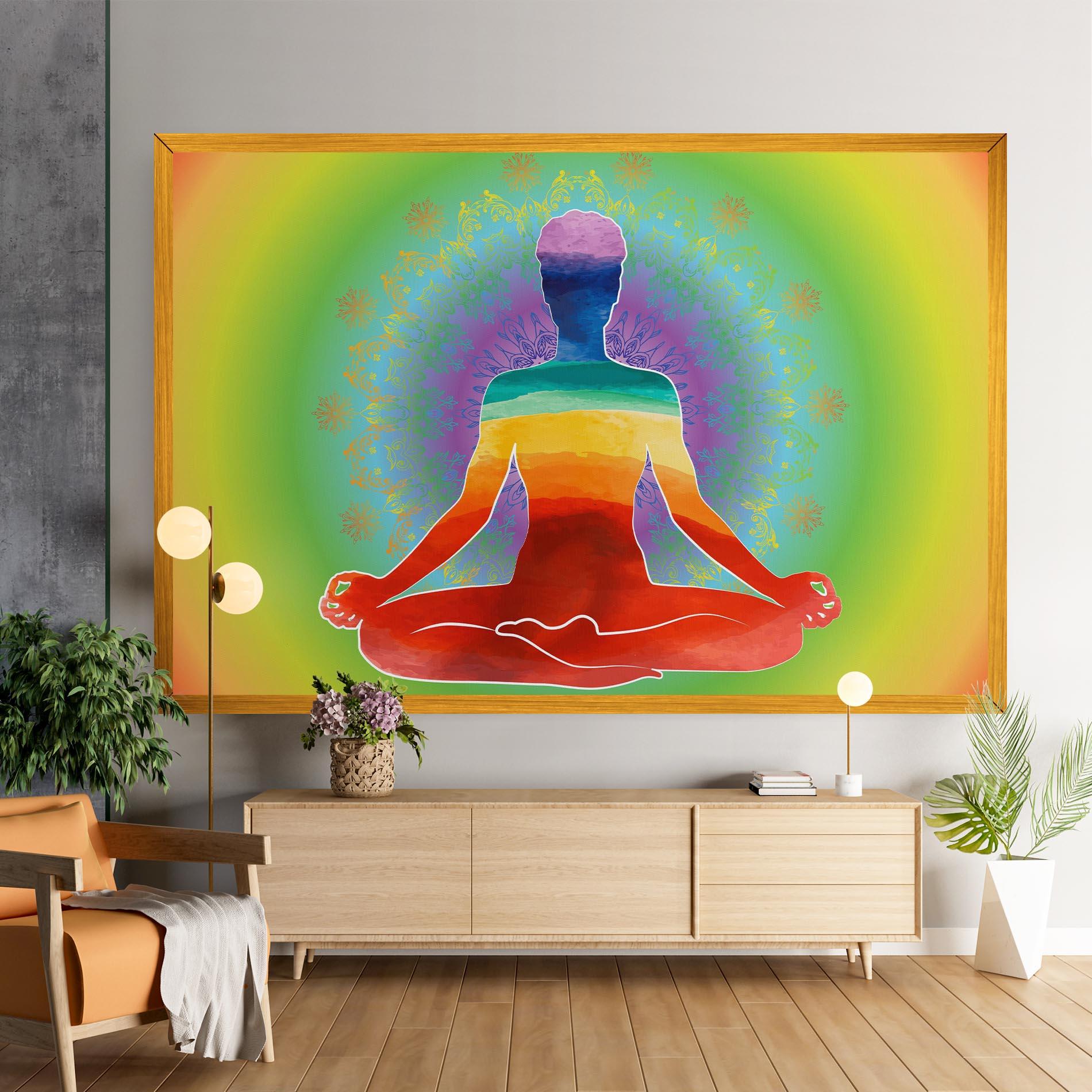 Tablou Canvas Rainbow Yoga mockup 9