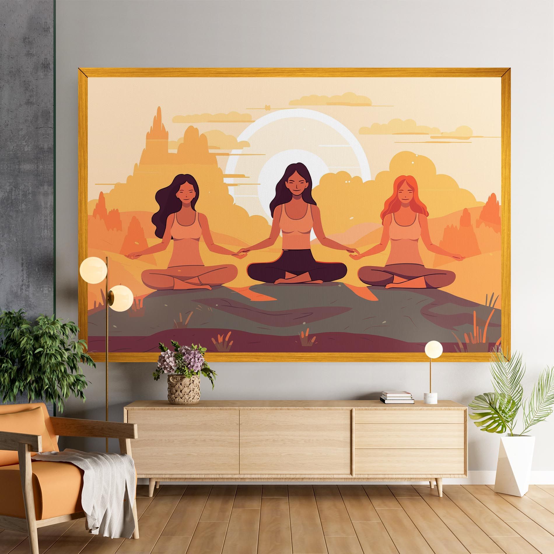 Three Yoga Girls mockup 9