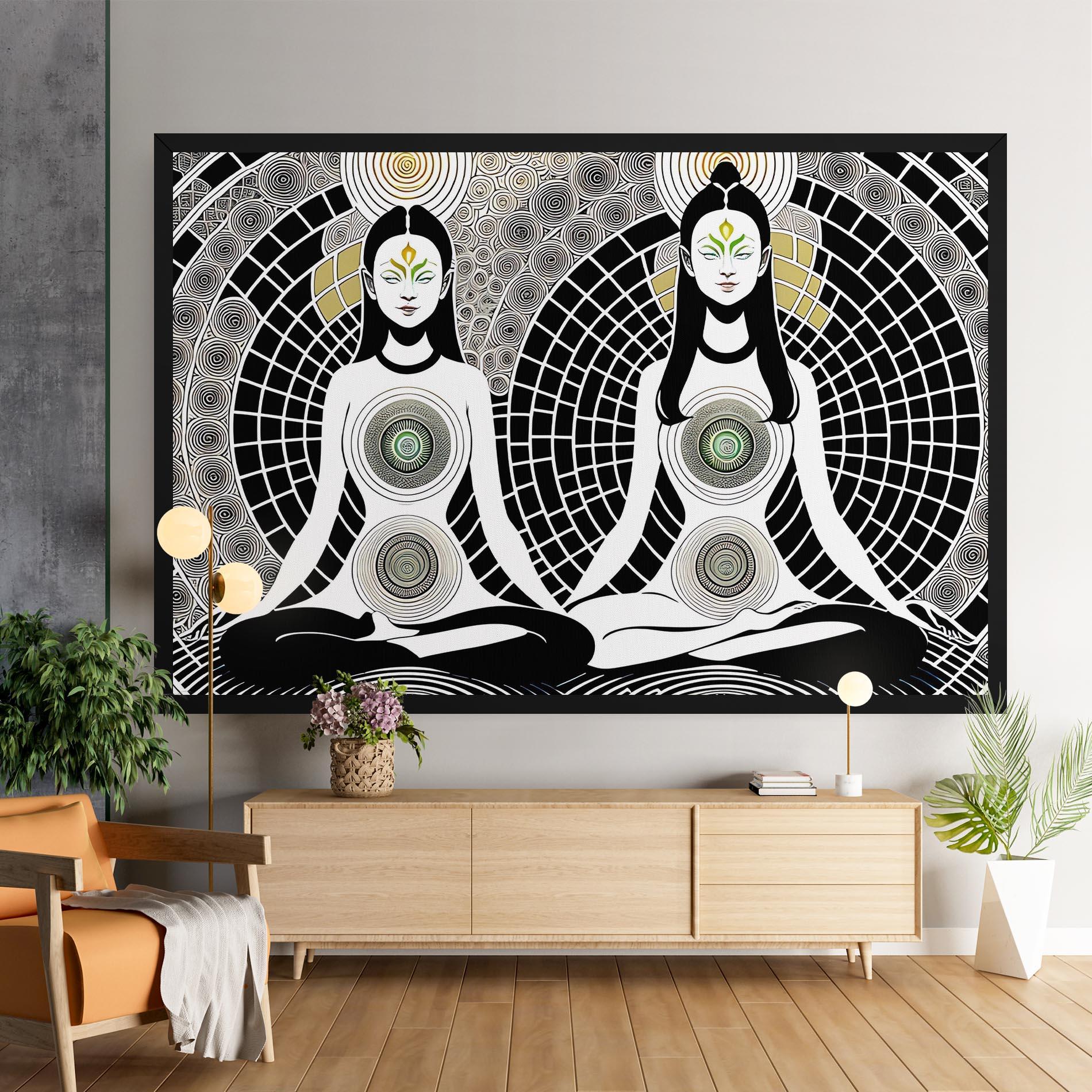 Tablou Canvas Clolorful Meditation mockup 9