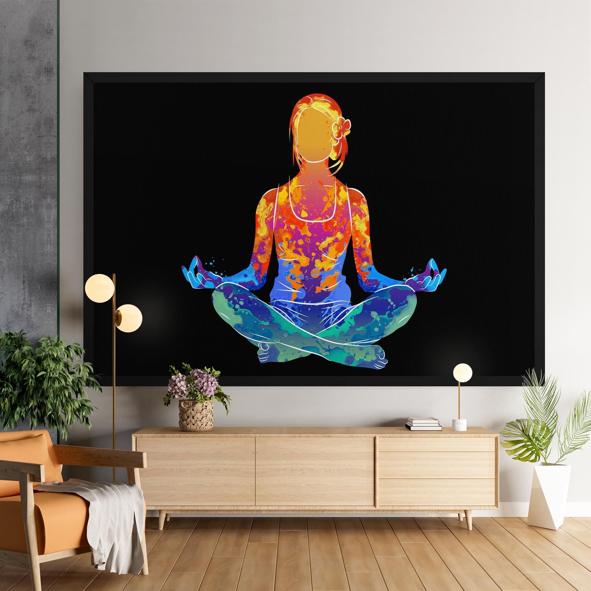 Tablou Canvas Colorful Meditation mockup 9