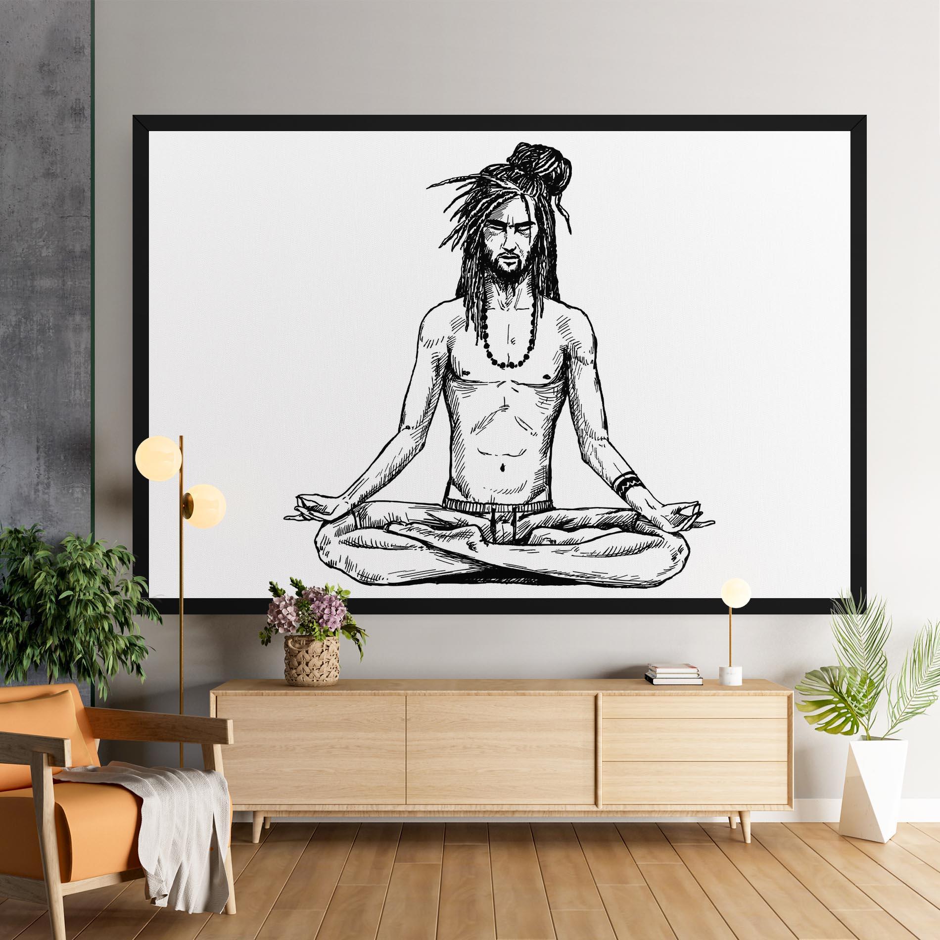 Tablou Canvas Focused Meditation mockup 9