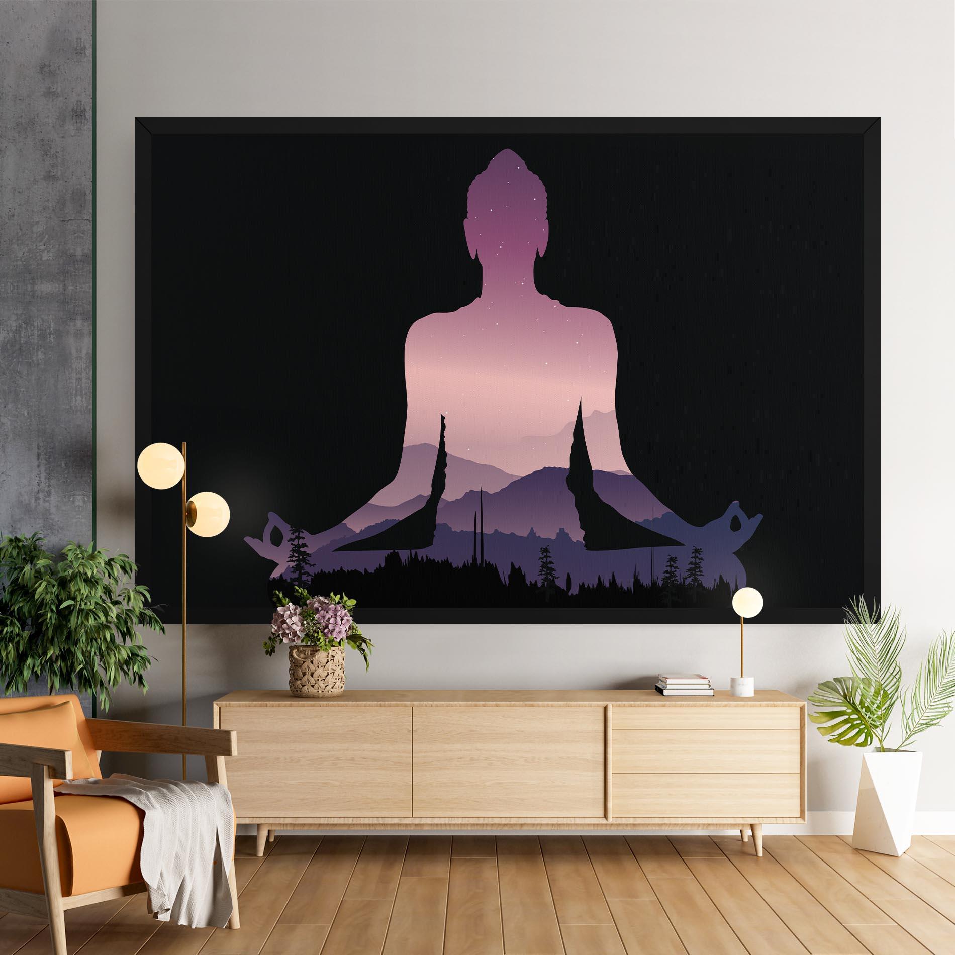 Tablou Canvas Forest Star Yoga mockup 9