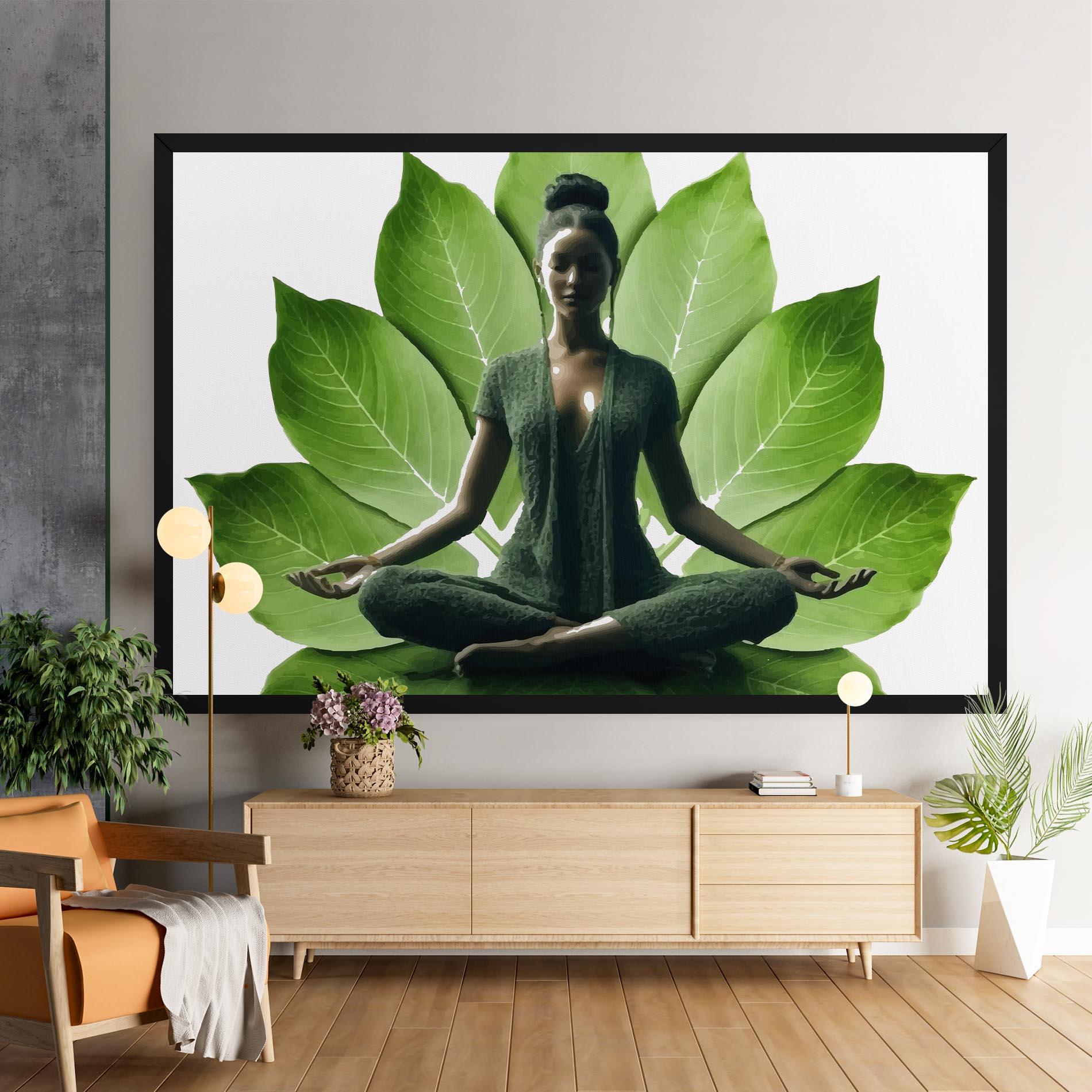 Tablou Canvas Leaf Yoga mockup 9