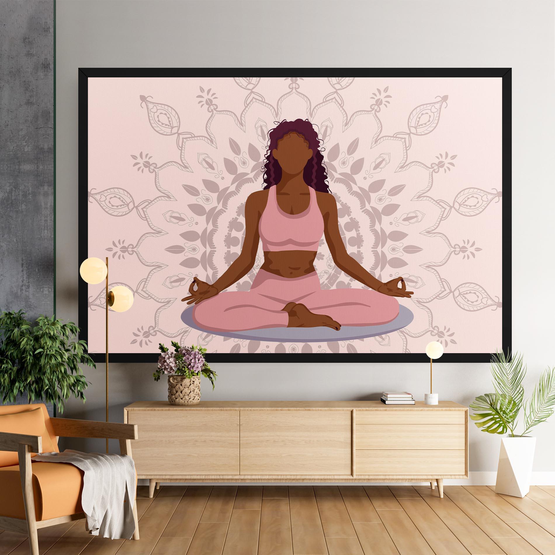 Tablou Canvas Lotus Position mockup 9
