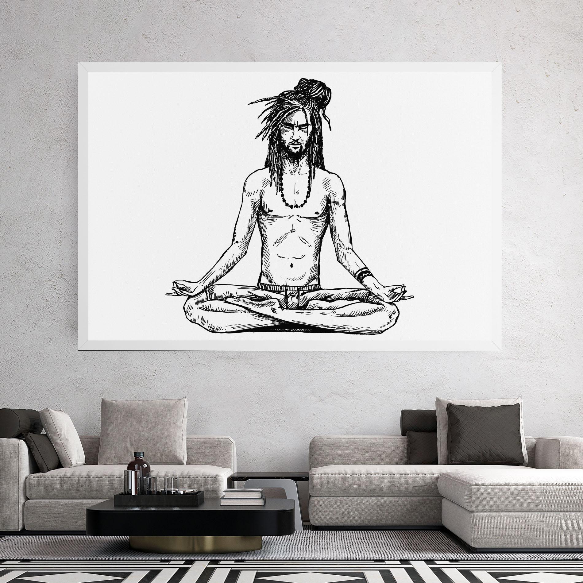 Tablou Canvas Focused Meditation mockup 2
