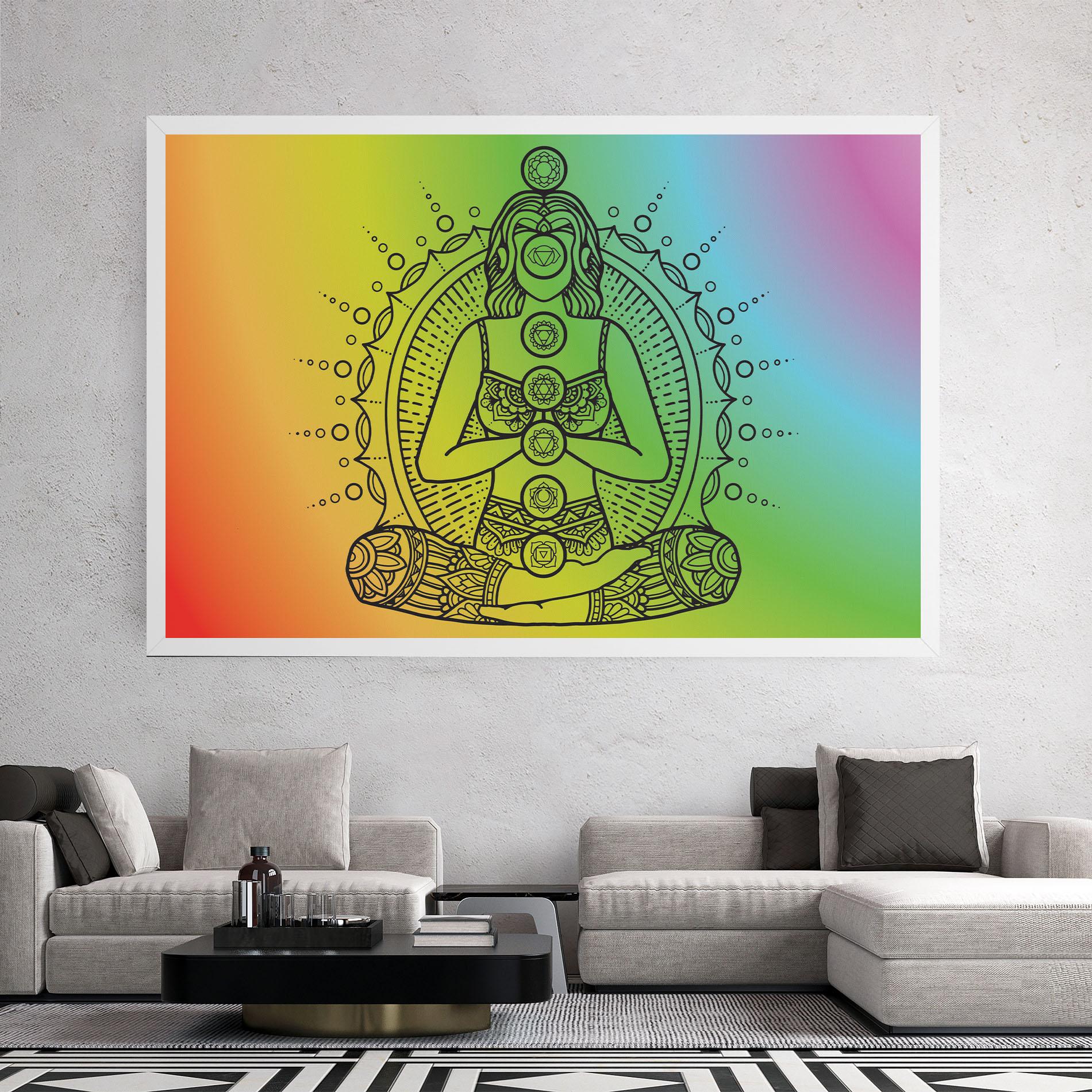 Tablou Canvas Girl Meditation mockup 2