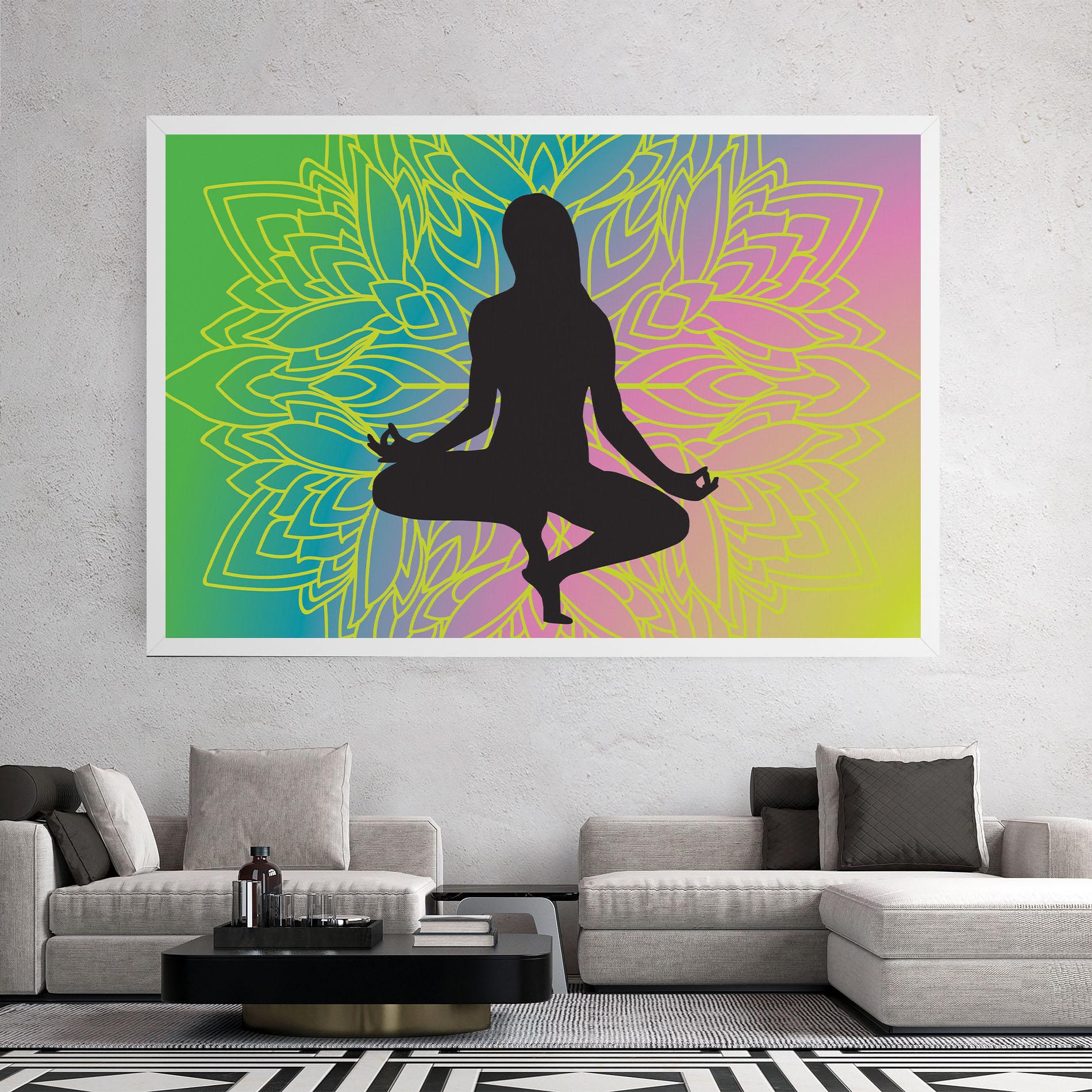 Tablou Canvas Peace Yoga 01 mockup 2