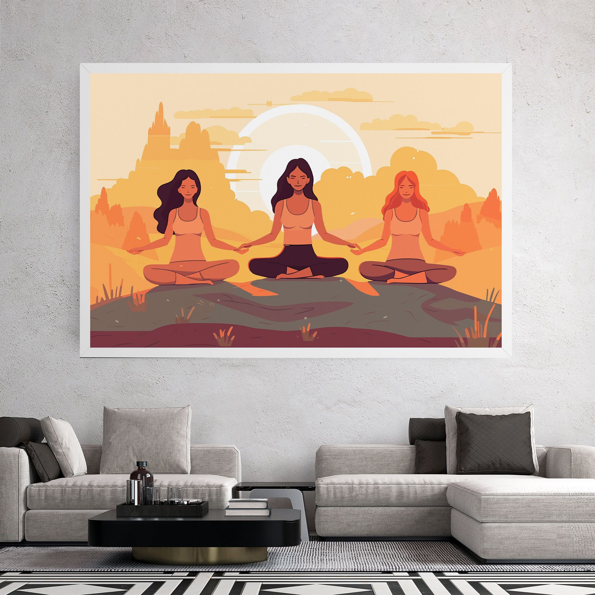 Three Yoga Girls mockup 2
