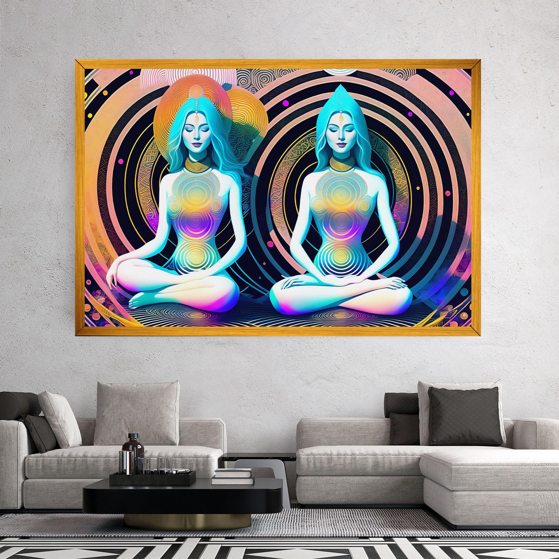 Tablou Canvas Clolorful Illustrations mockup 2